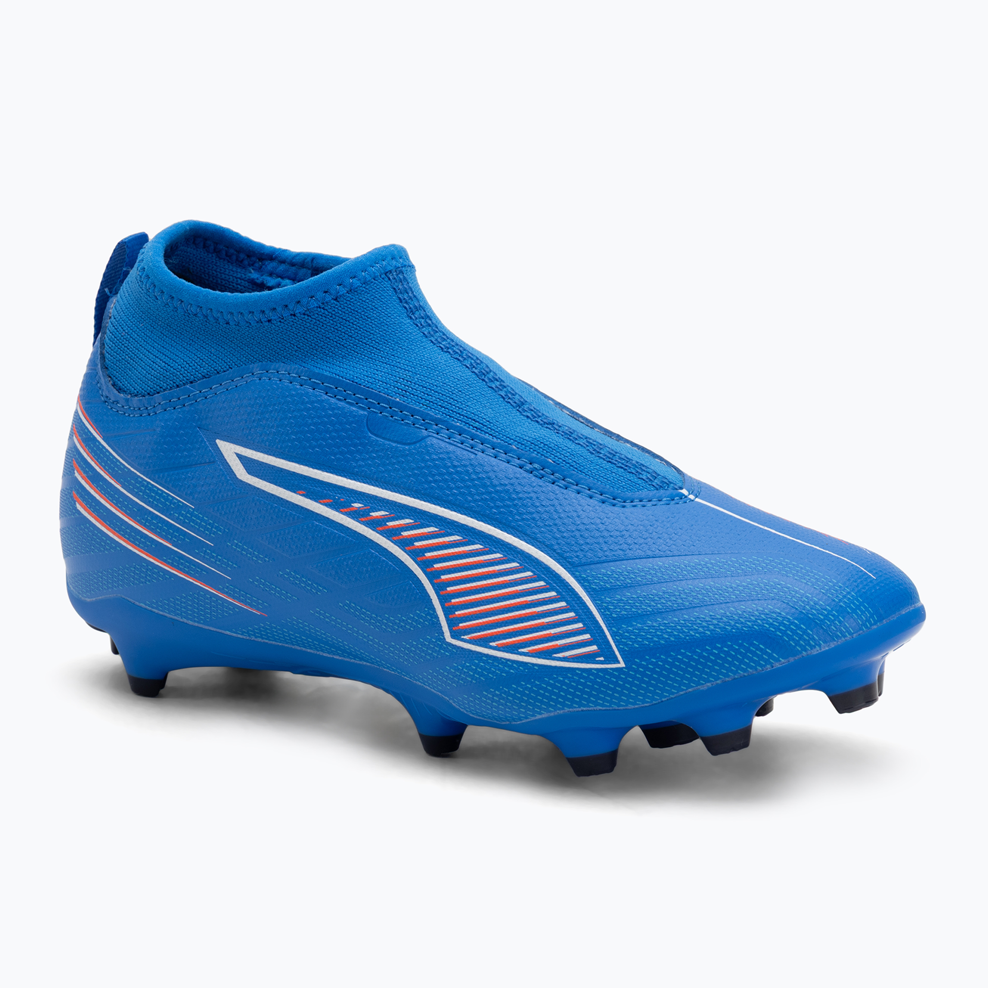 Buty piłkarskie dziecięce PUMA Ultra 6 Match+ LL FG/AG Jr ultra blue/puma white/glowing red 