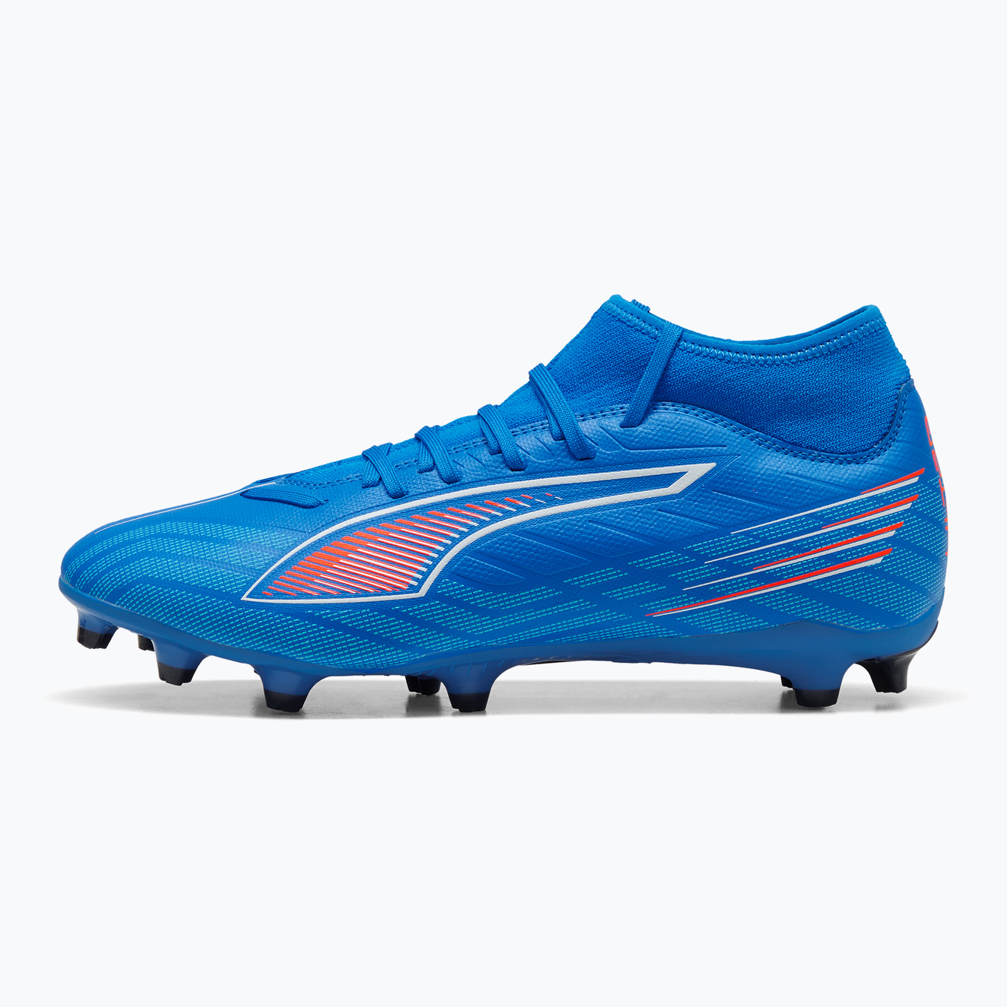 Buty piłkarskie męskie PUMA Ultra 6 Play+ FG/AG ultra blue/puma white/glowing red 