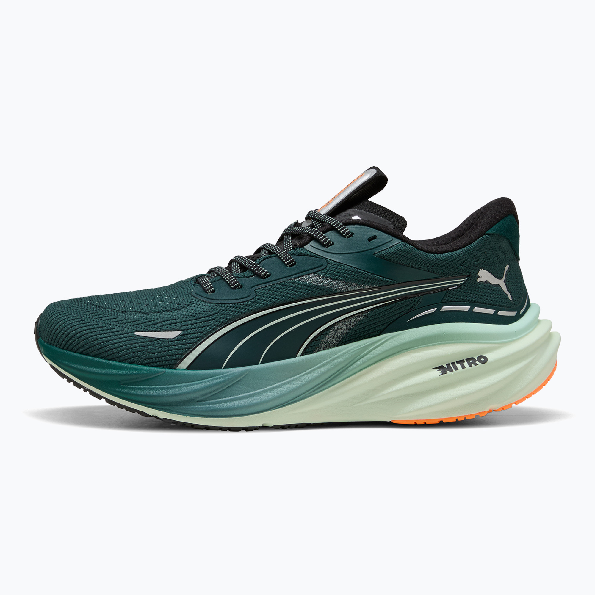 Buty do biegania męskie PUMA Magnify Nitro 3 green terrain/heat fire 