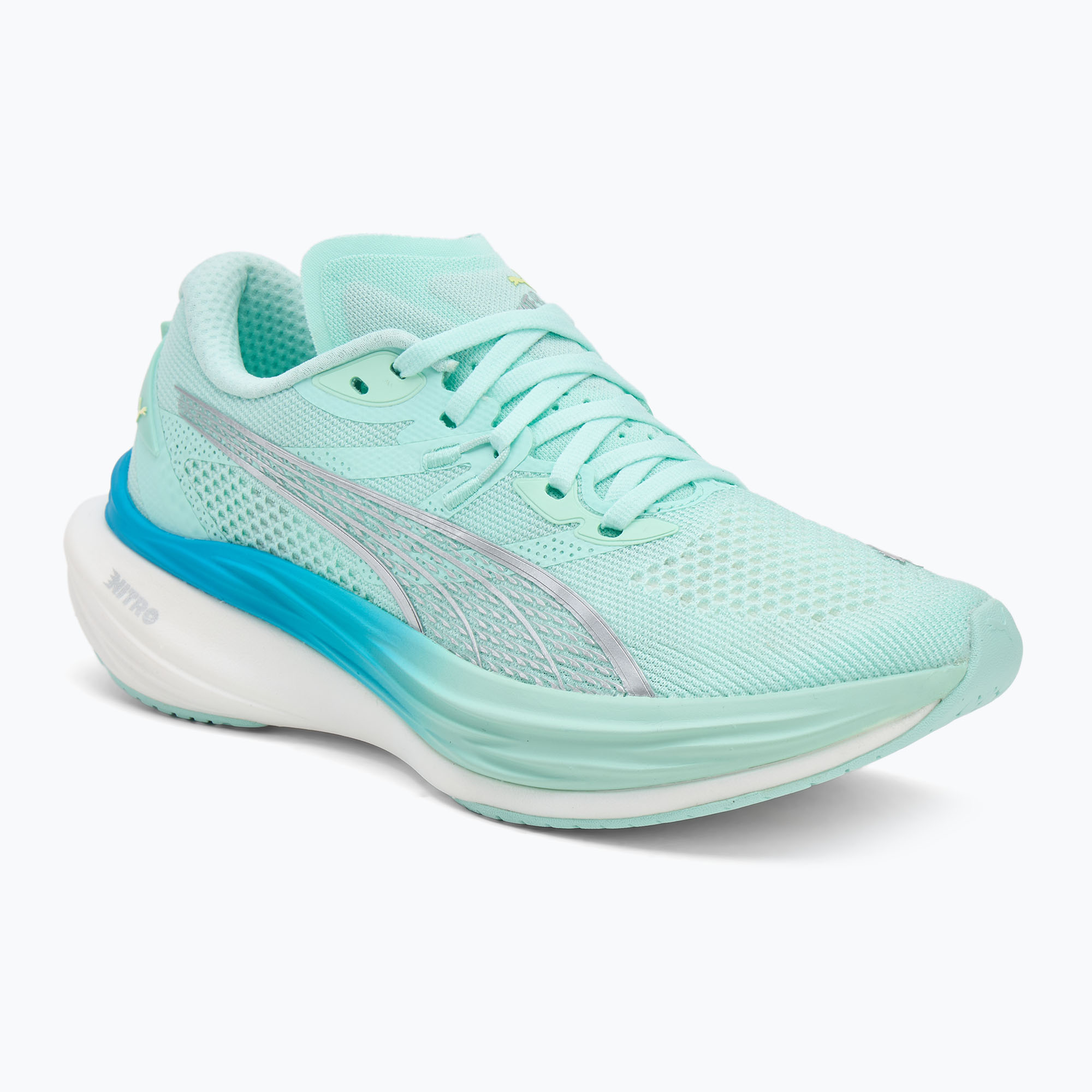 Buty do biegania damskie PUMA Deviate Nitro 3 mint melt/speed blue 