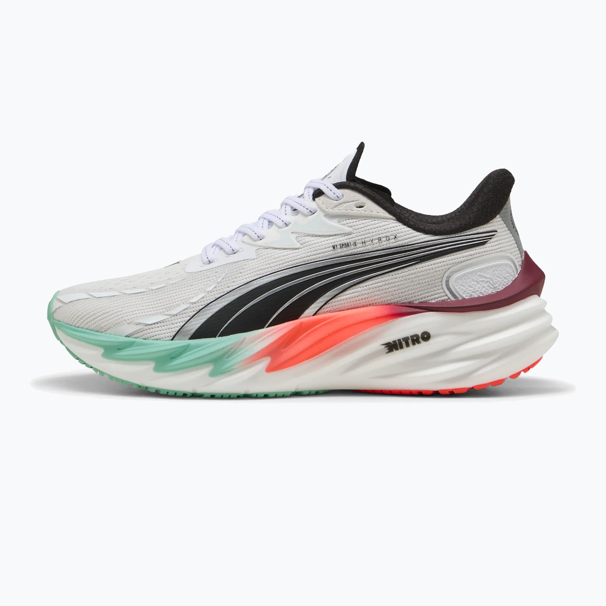 Buty do biegania damskie PUMA Velocity Nitro 4 Hyrox puma white/mint 