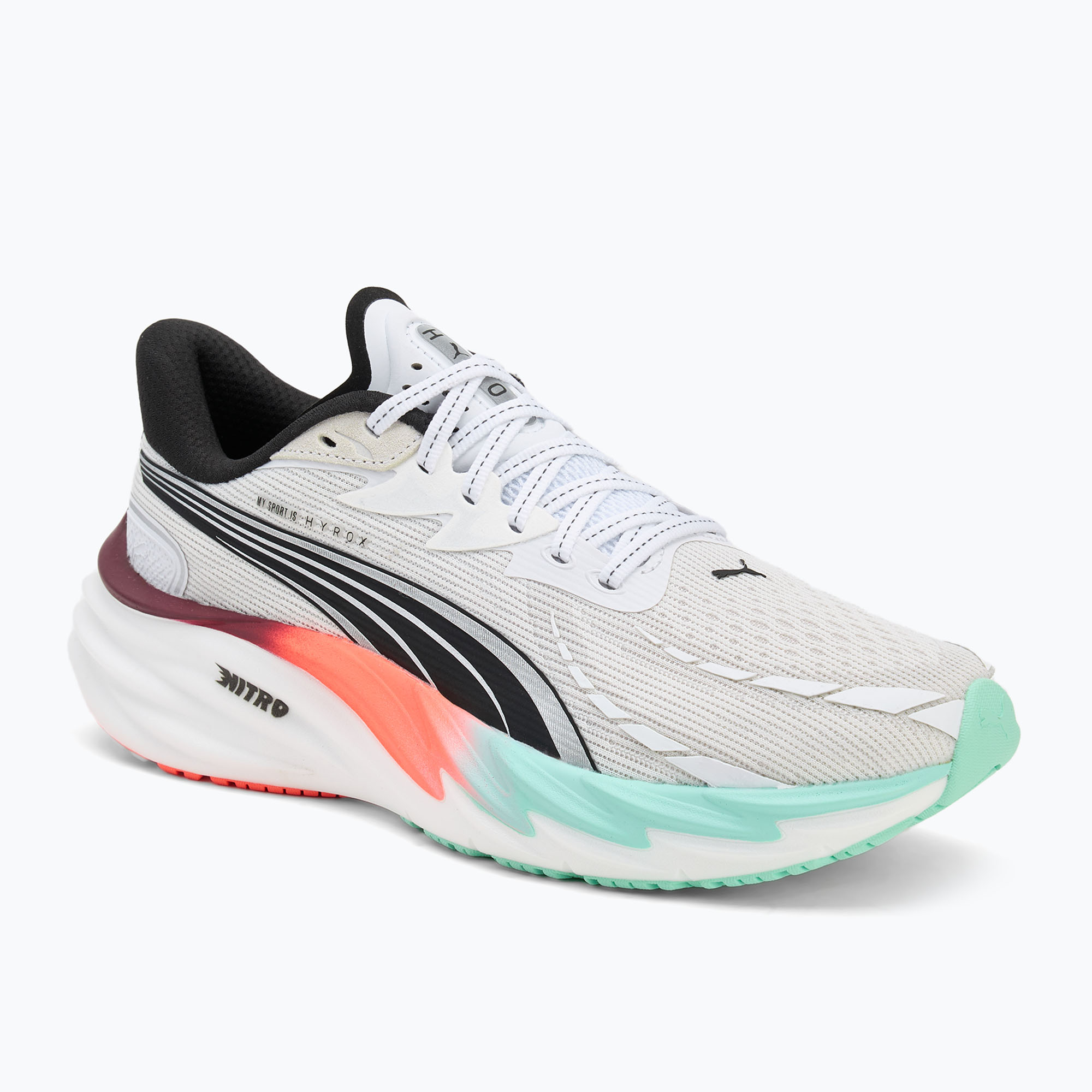 Buty do biegania męskie PUMA Velocity Nitro 4 Hyrox puma white/mint 