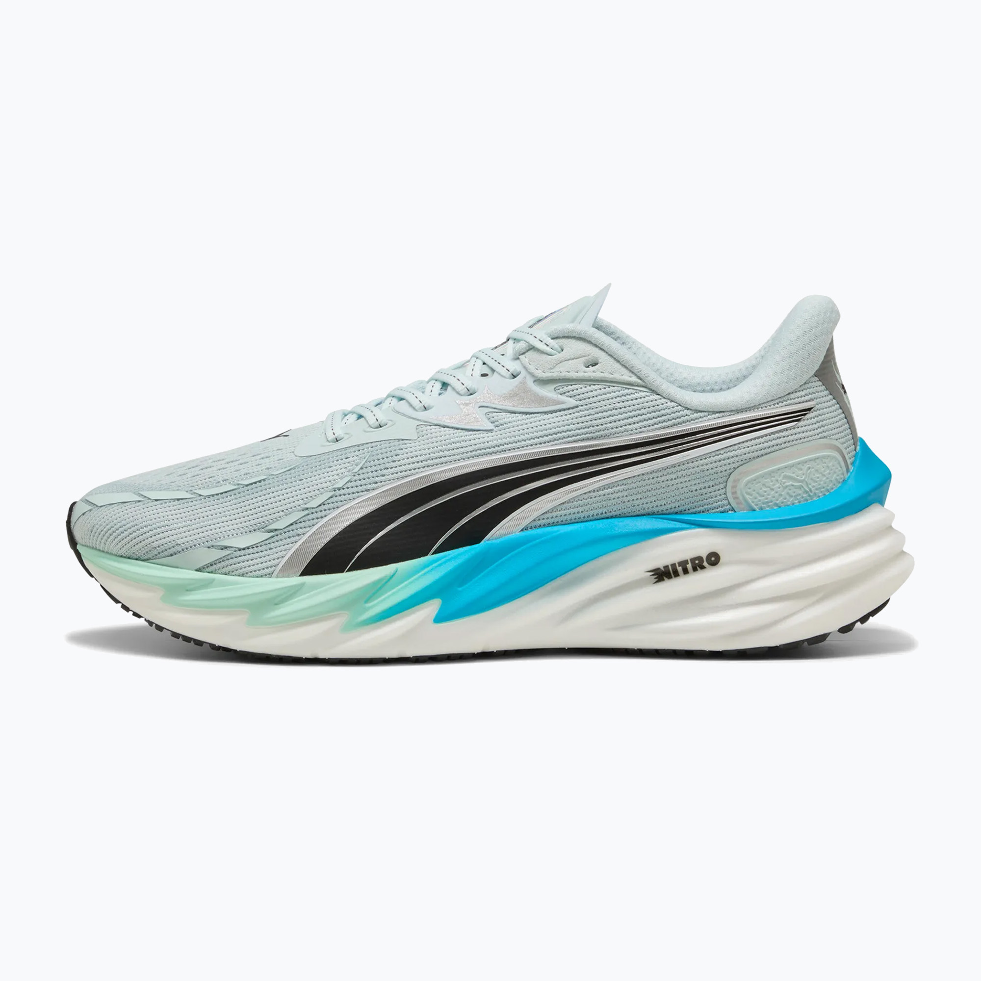 Buty do biegania męskie Puma Velocity Nitro 4 sea glass/speed blue 