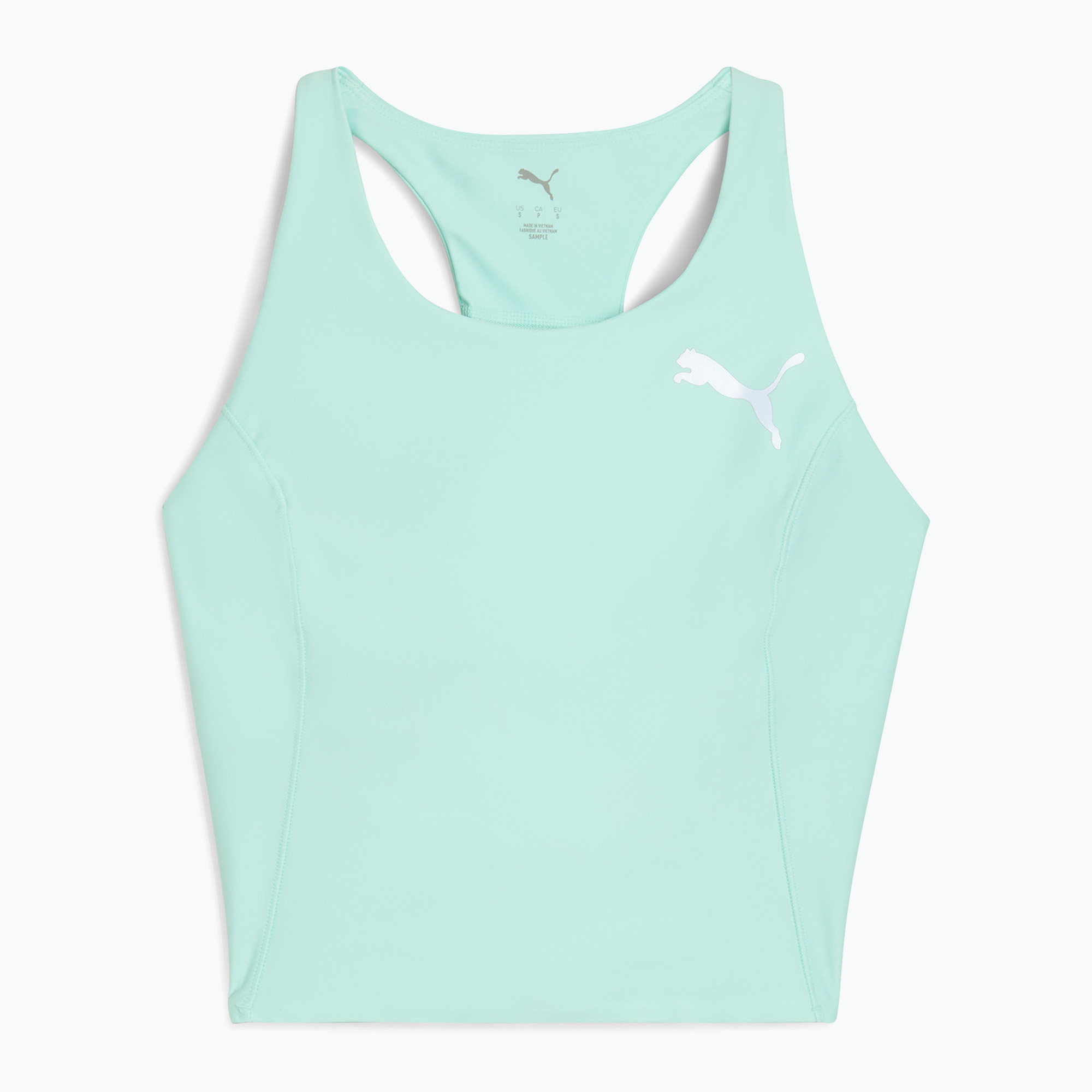 Top do biegania damski PUMA Raceday Ultraform Crop mint melt 