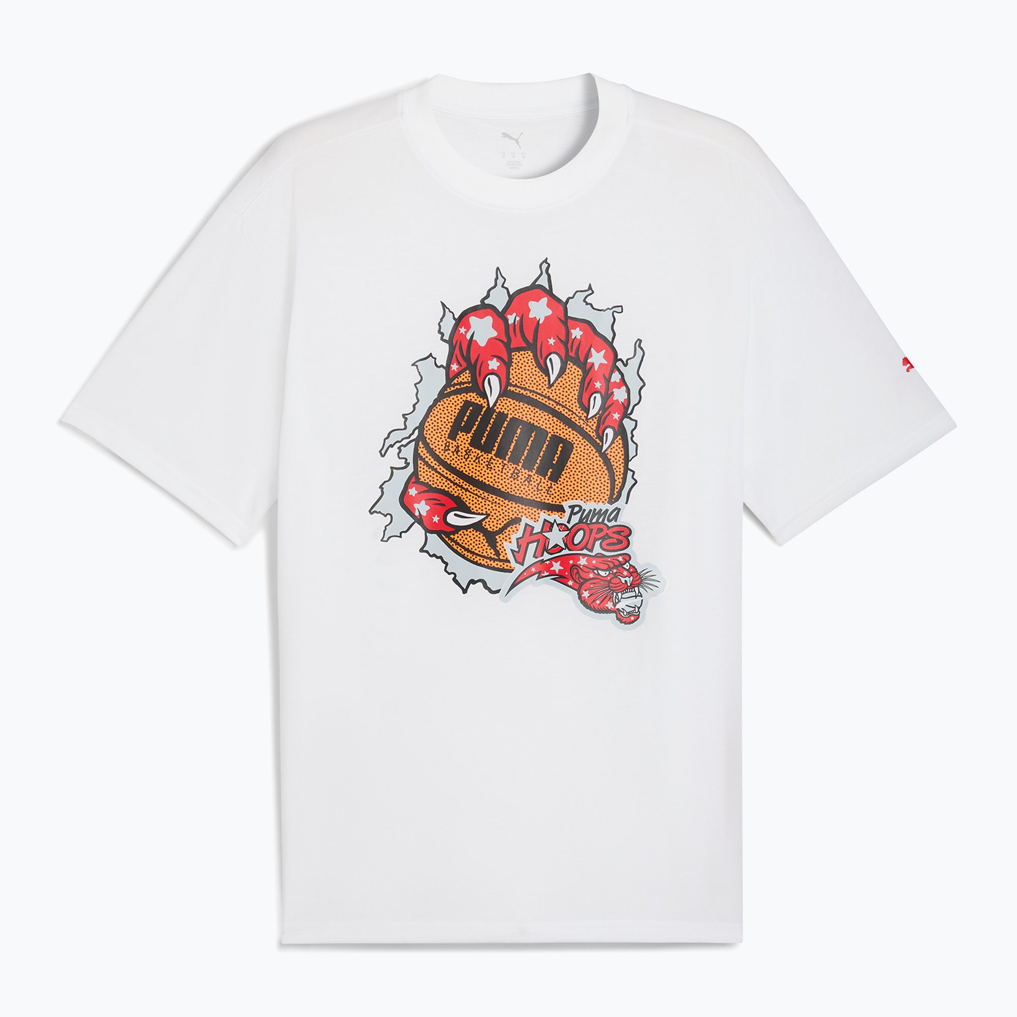 Koszulka koszykarska męska PUMA Hoopaverse Tee 3 puma white 