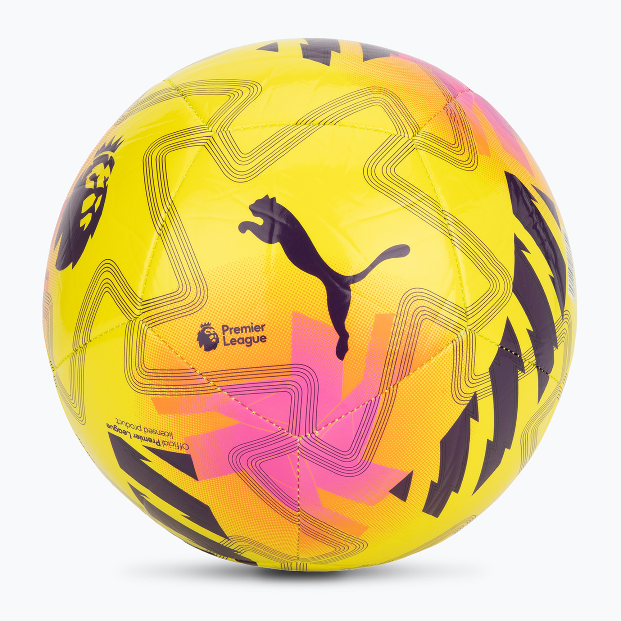 Piłka do piłki nożnej PUMA Orbita Cup PL Lights fluo yellow/multicolor rozmiar 4