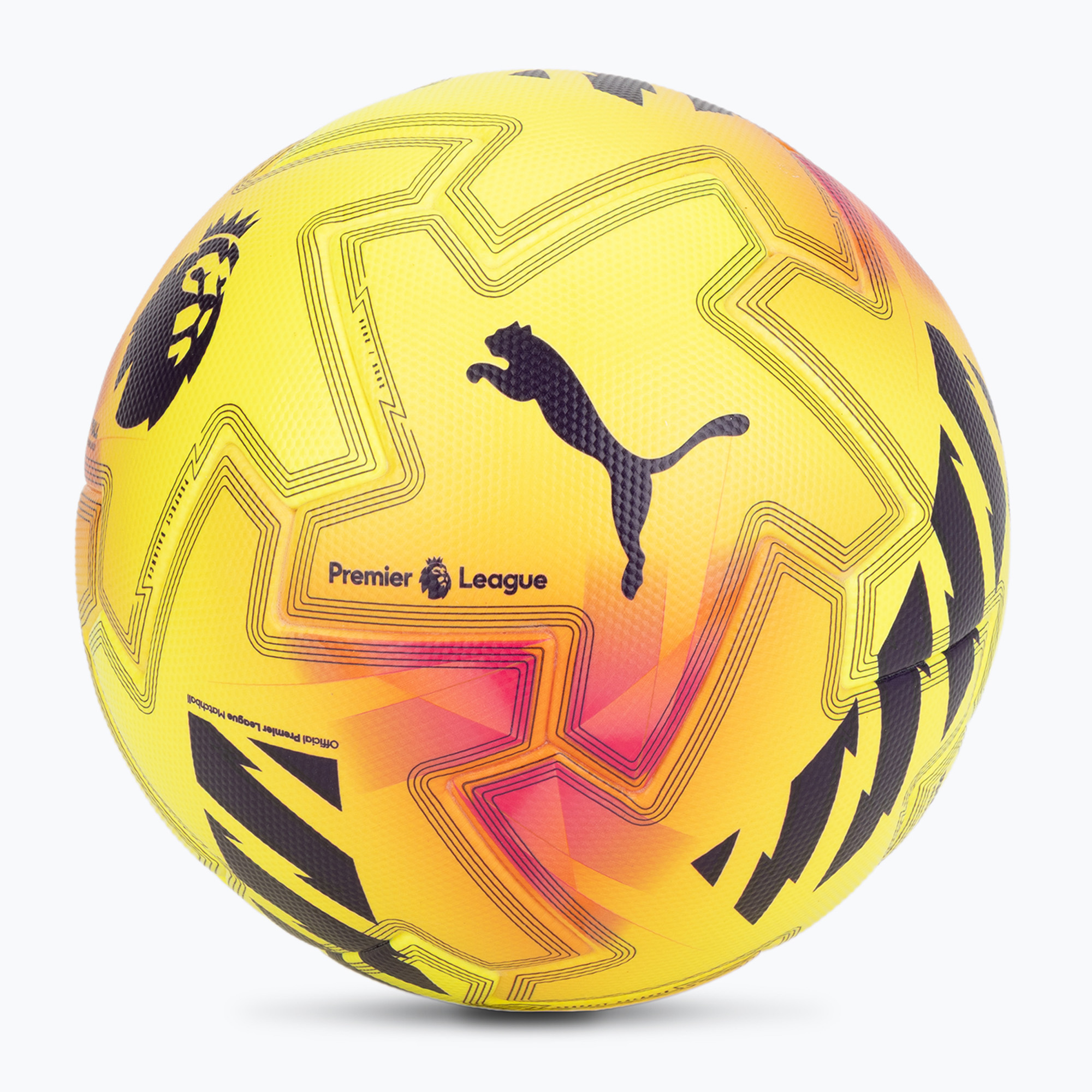Piłka do piłki nożnej PUMA Orbita Ultimate PL Lights FIFA Quality fluo yellow/multicolor rozmiar 5 