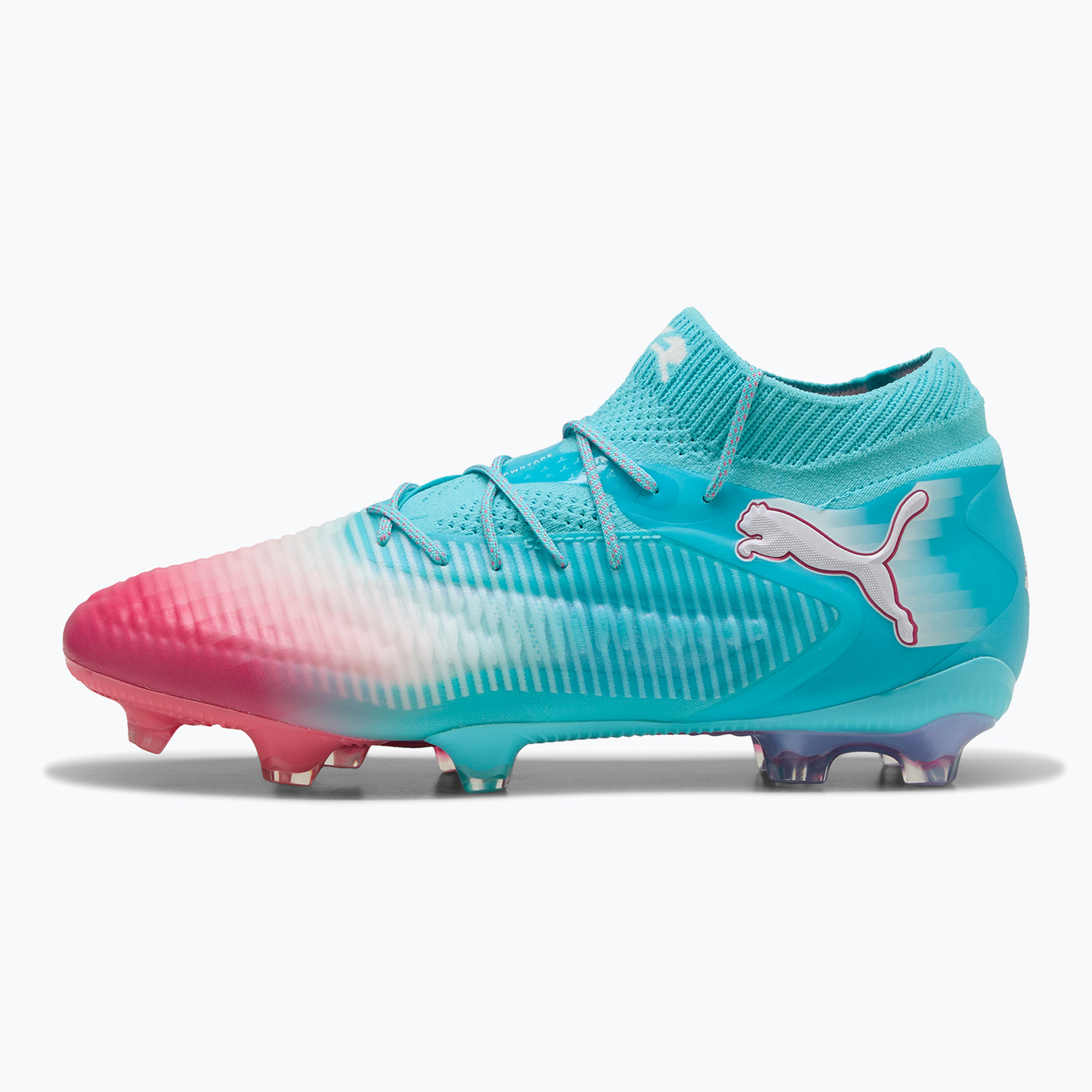 Buty piłkarskie męskie PUMA Future 8 Ultimate Re-Charge FG hero blue/puma white/sunset pink 