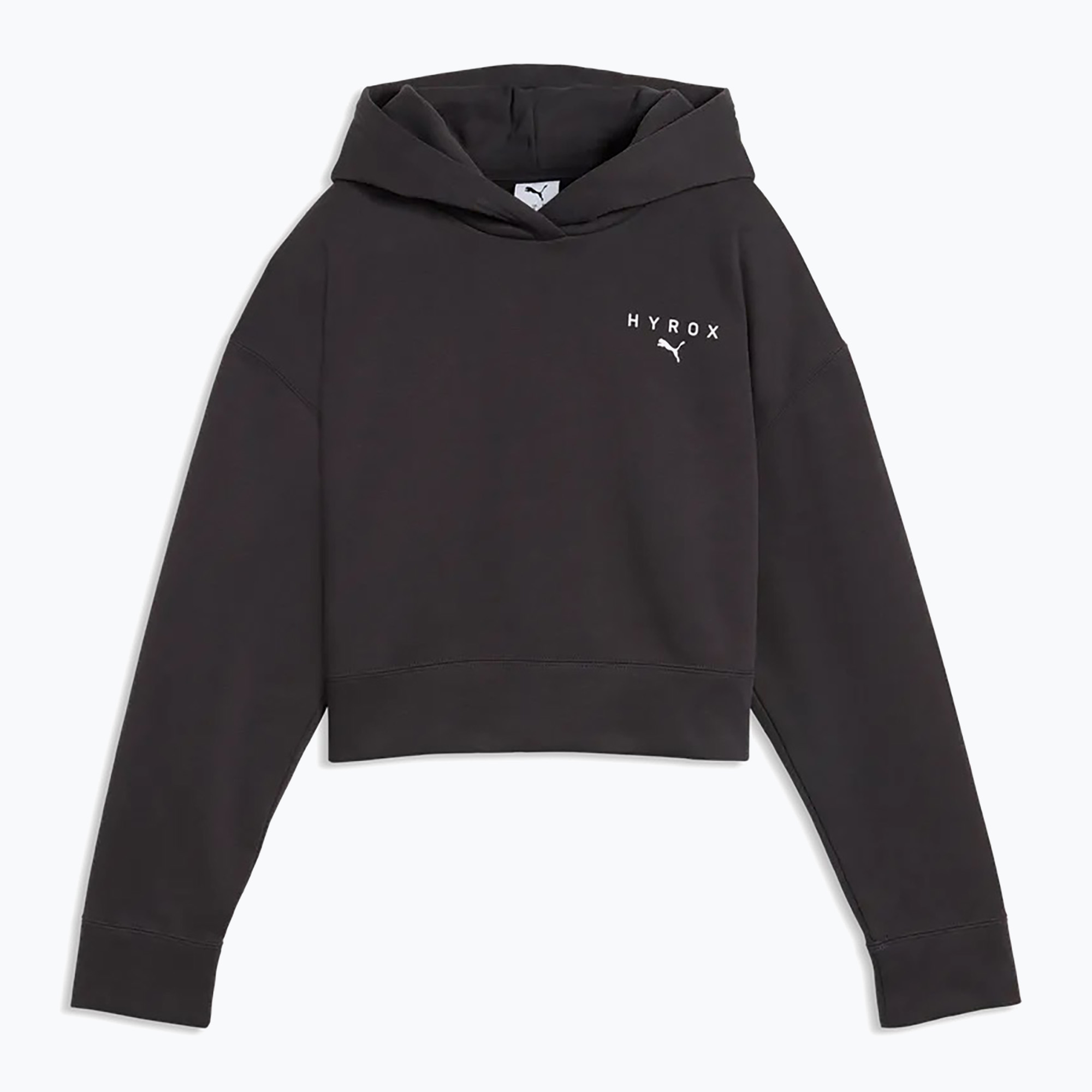 Дамски суитшърт Puma Hyrox World Cropped Hoodie black/white