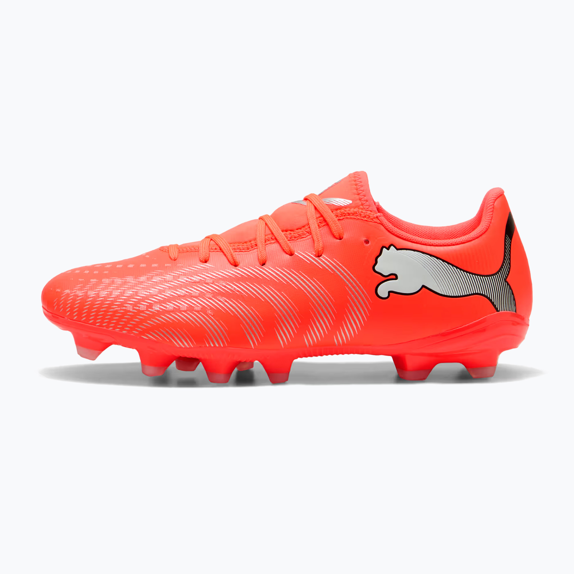 Футболни обувки PUMA Future 9 Play FG/AG glowing red/puma white/puma black/puma silver