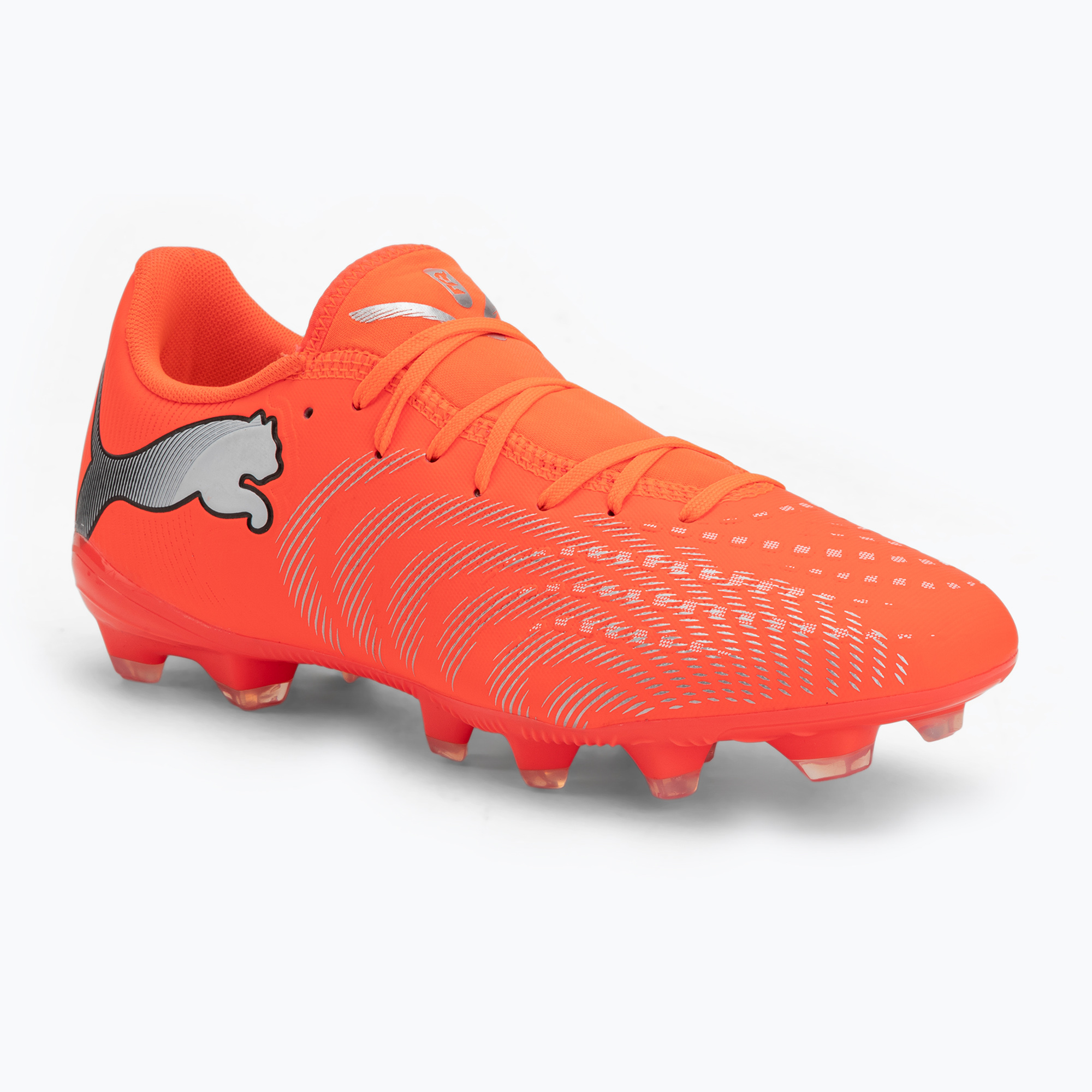 Buty piłkarskie PUMA Future 9 Play FG/AG glowing red/puma white/puma black/puma silver 