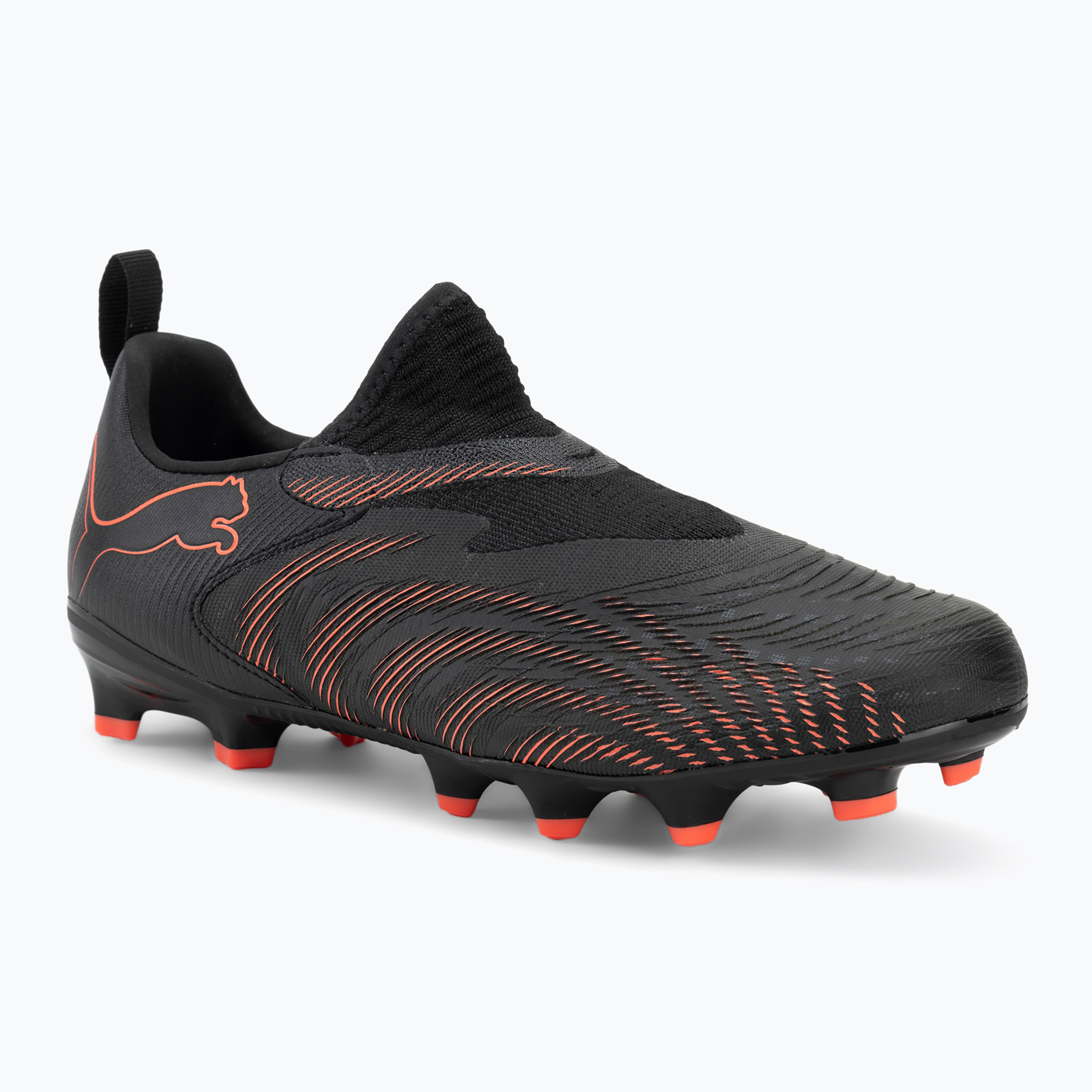 Детски футболни обувки PUMA Future 9 Match LL FG/AG Jr puma black/glowing red/strong grey