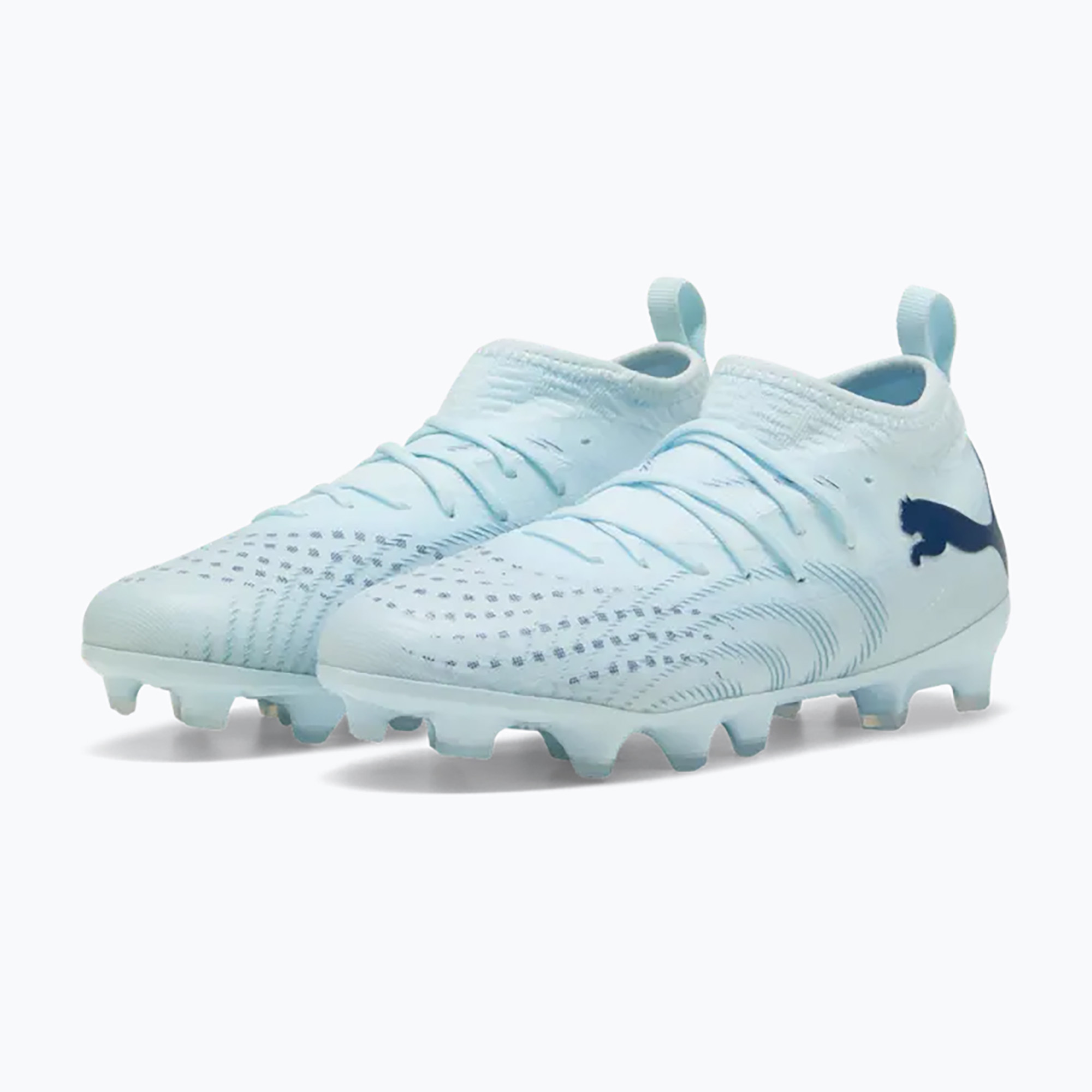 Детски футболни обувки PUMA Future 9 Match FG/AG Jr icy blue/puma white/blue jewel