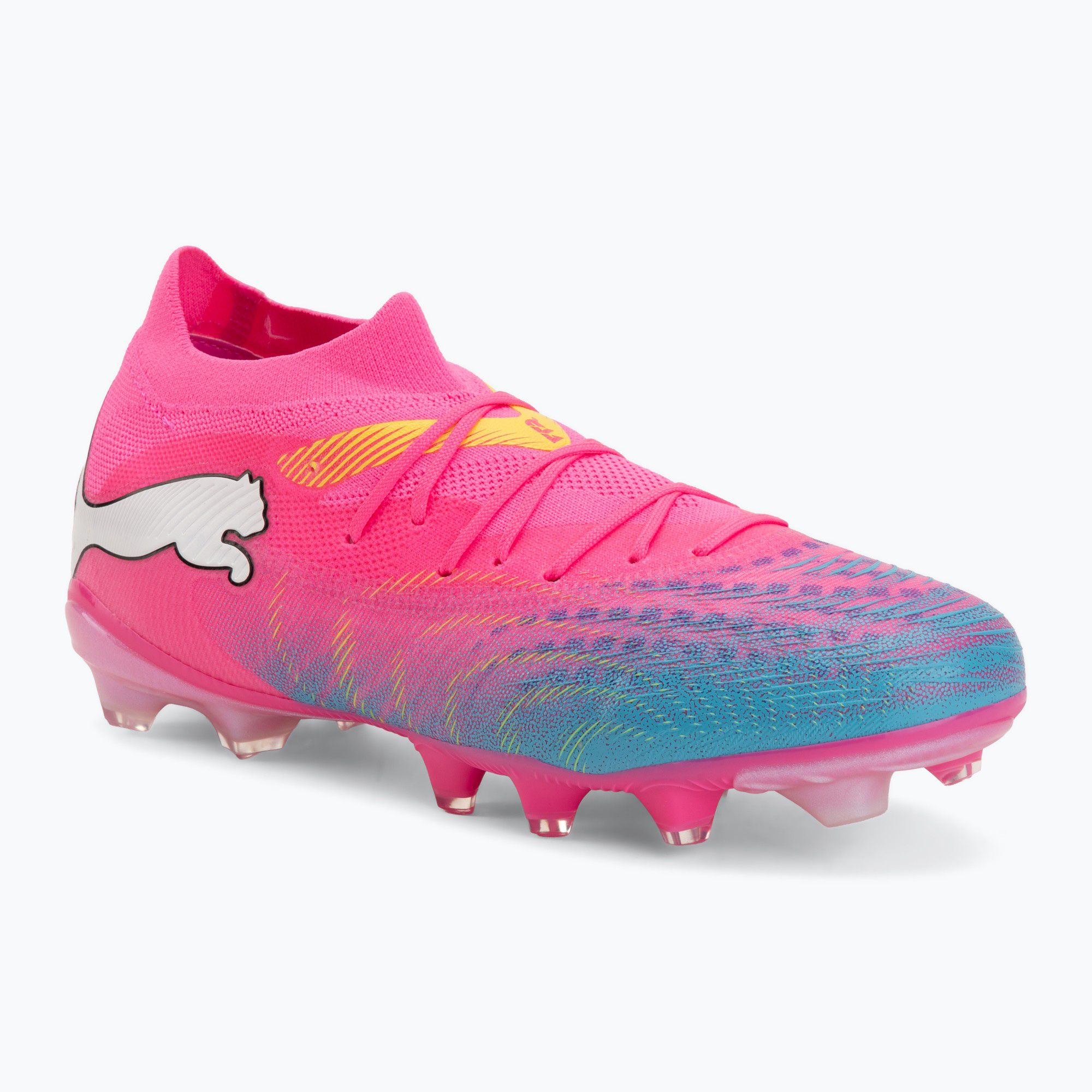 Футболни обувки PUMA Future 9 Match FG/AG poison pink/puma wht/sun stream/bright aqua/puma blk
