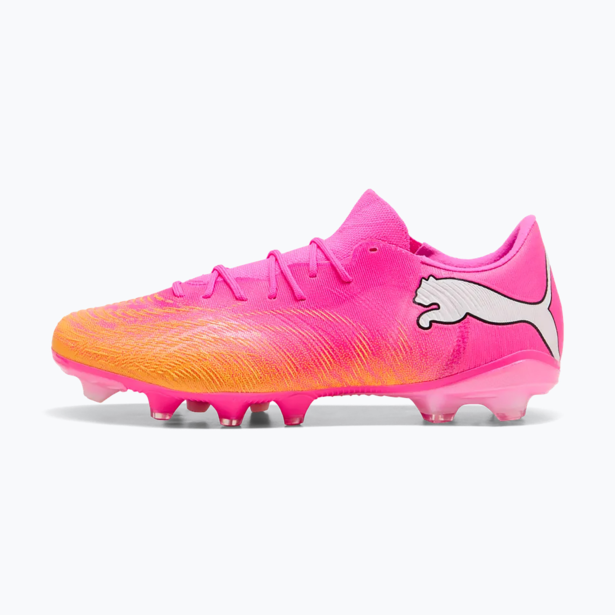 Kopačky PUMA Future 9 Match Fusion FG/AG poison pink/puma wht/sun stream/bright aqua/puma blk (Future 9 Match Fusion FG/AG 108714 05)