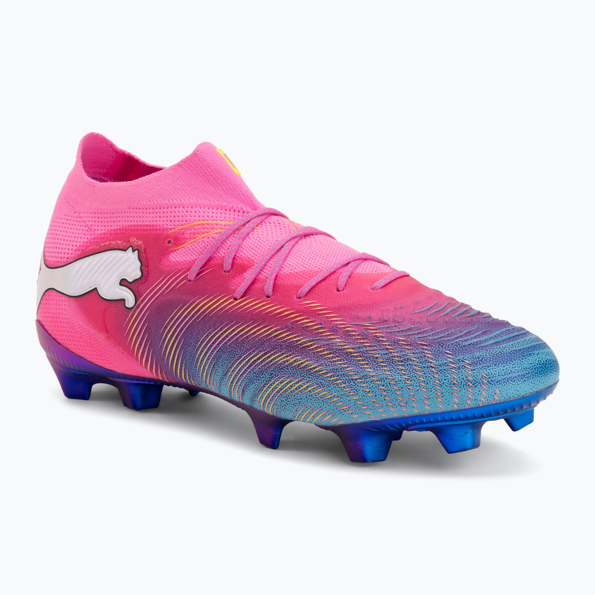 Футболни обувки PUMA Future 9 Ultimate FG poison pink/puma wht/sun stream/bright aqua/puma blk