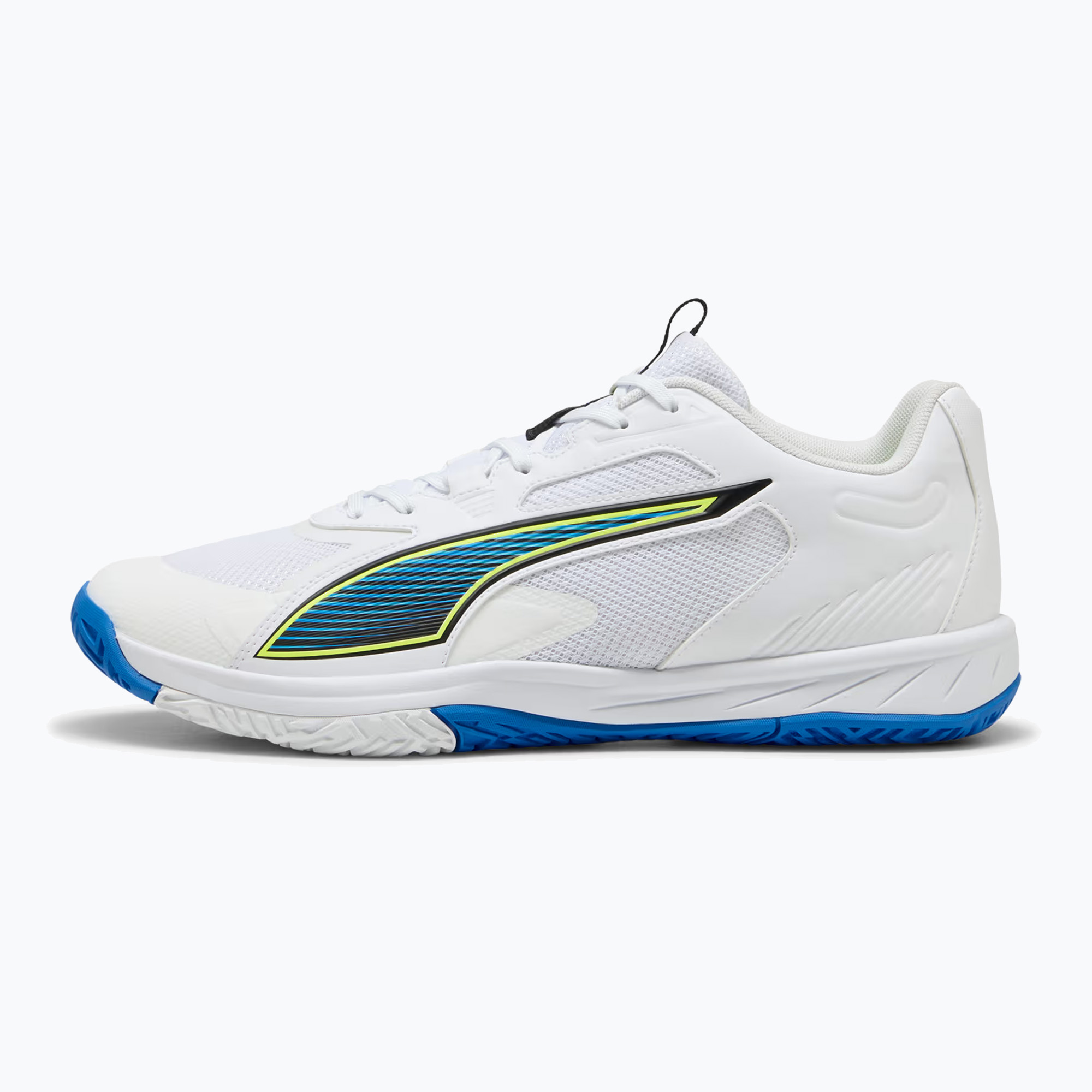 Buty do piłki ręcznej PUMA Accelerate Turbo 4 Game On puma white/glowing red/ultra blue 
