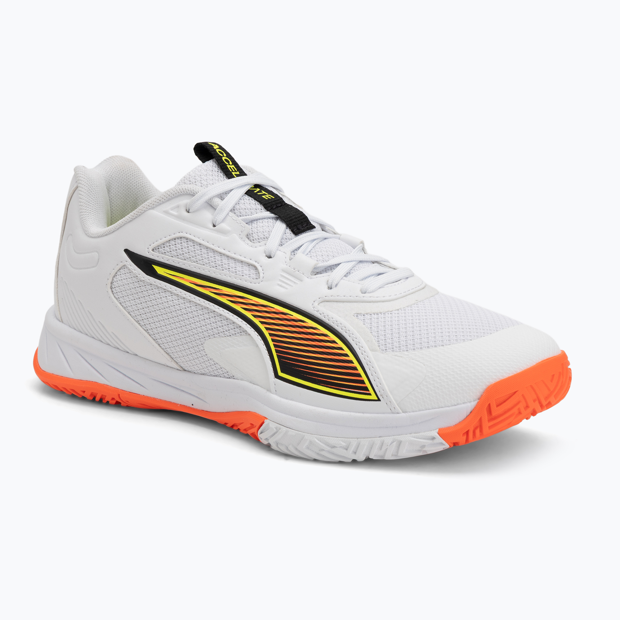 Buty do piłki ręcznej PUMA Accelerate Pro 4 Game On puma white/glowing red/ultra blue 