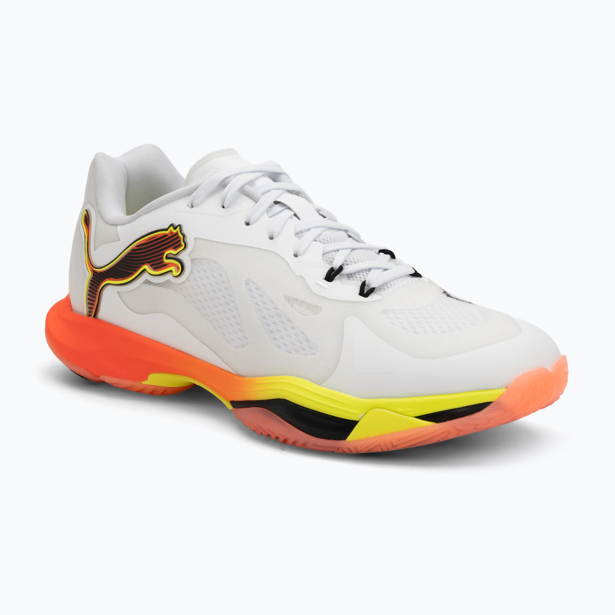 Buty do piłki ręcznej PUMA Vantage Nitro Game On puma white/glowing red/ultra blue 