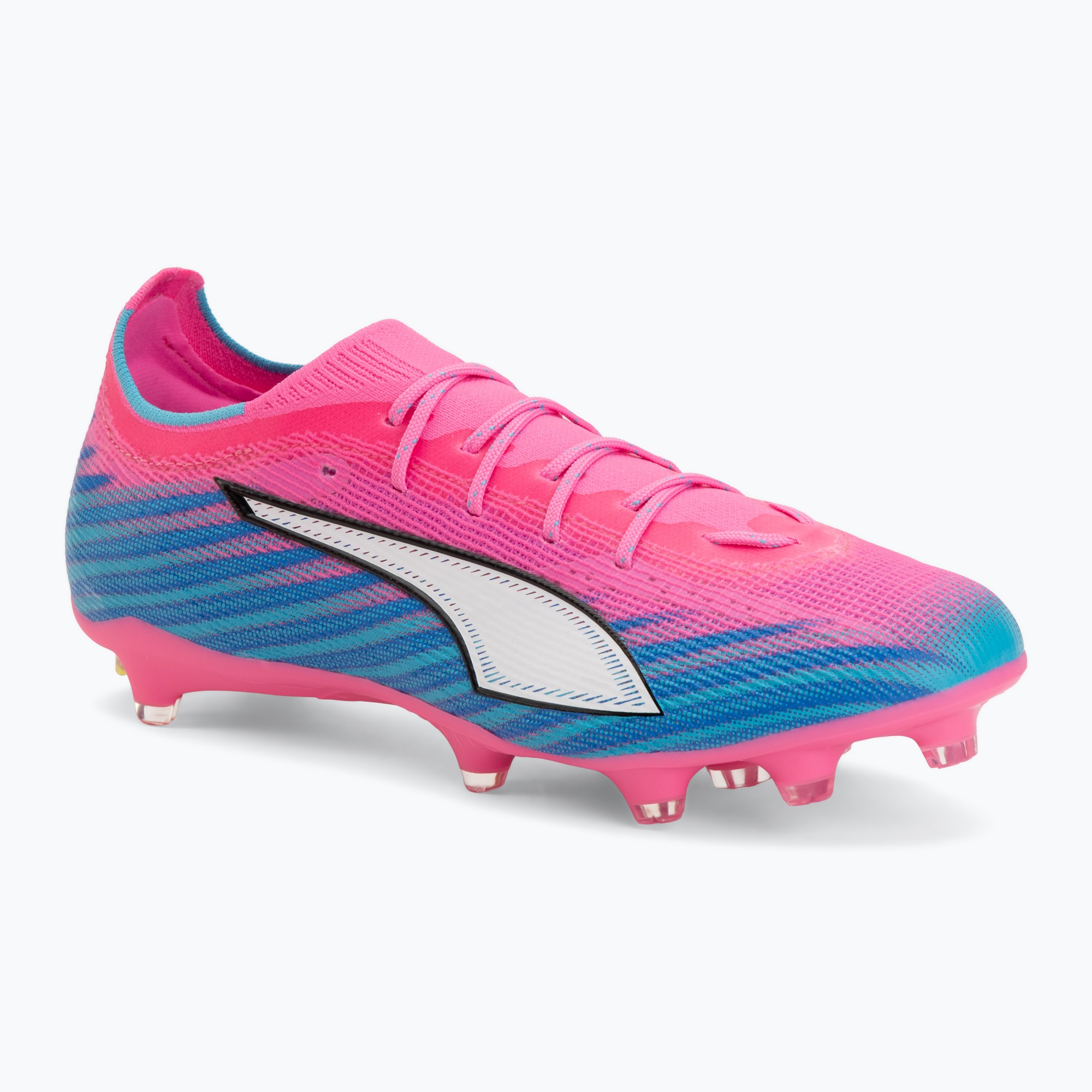 Încălțăminte de fotbal PUMA Ultra 6 Pro FG/AG poison pink/puma white/sunstream/bright aqua/puma black