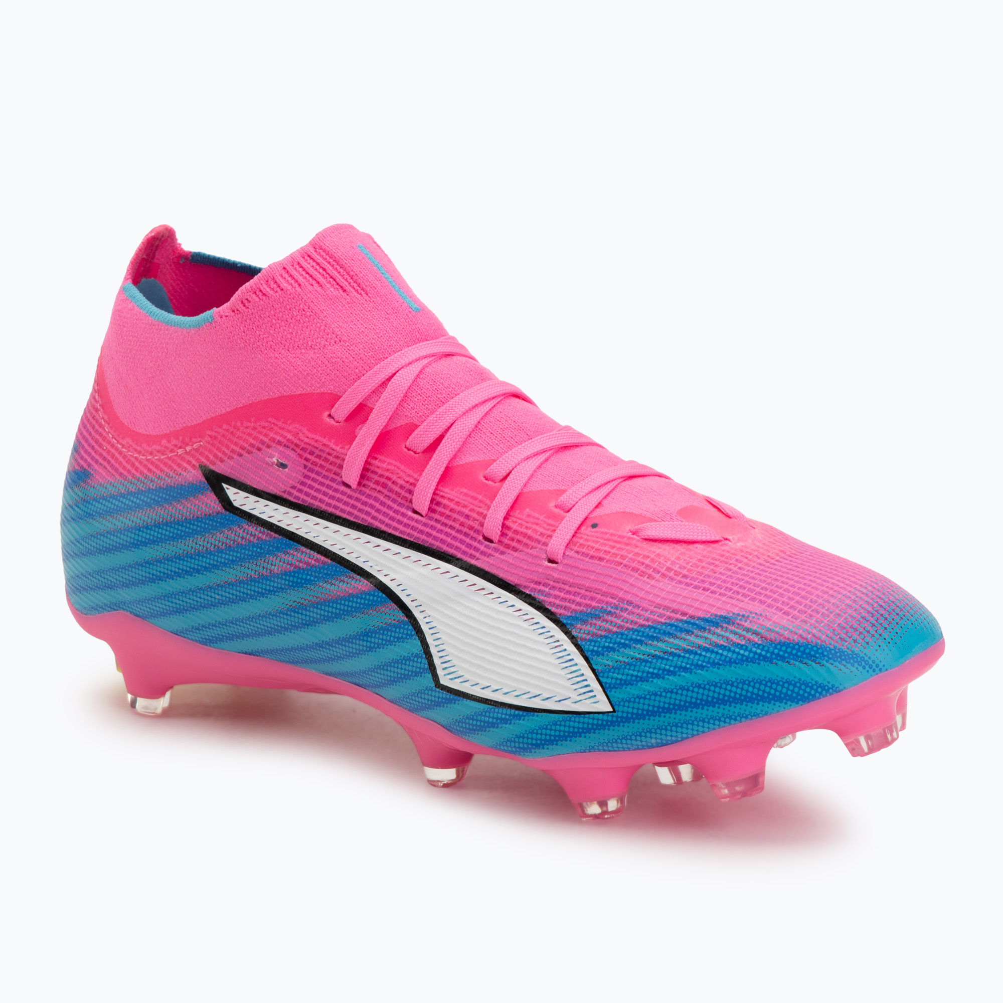 Футболни обувки PUMA Ultra 6 Match   FG/AG poison pink/puma wht/sun stream/bright aqua/puma blk