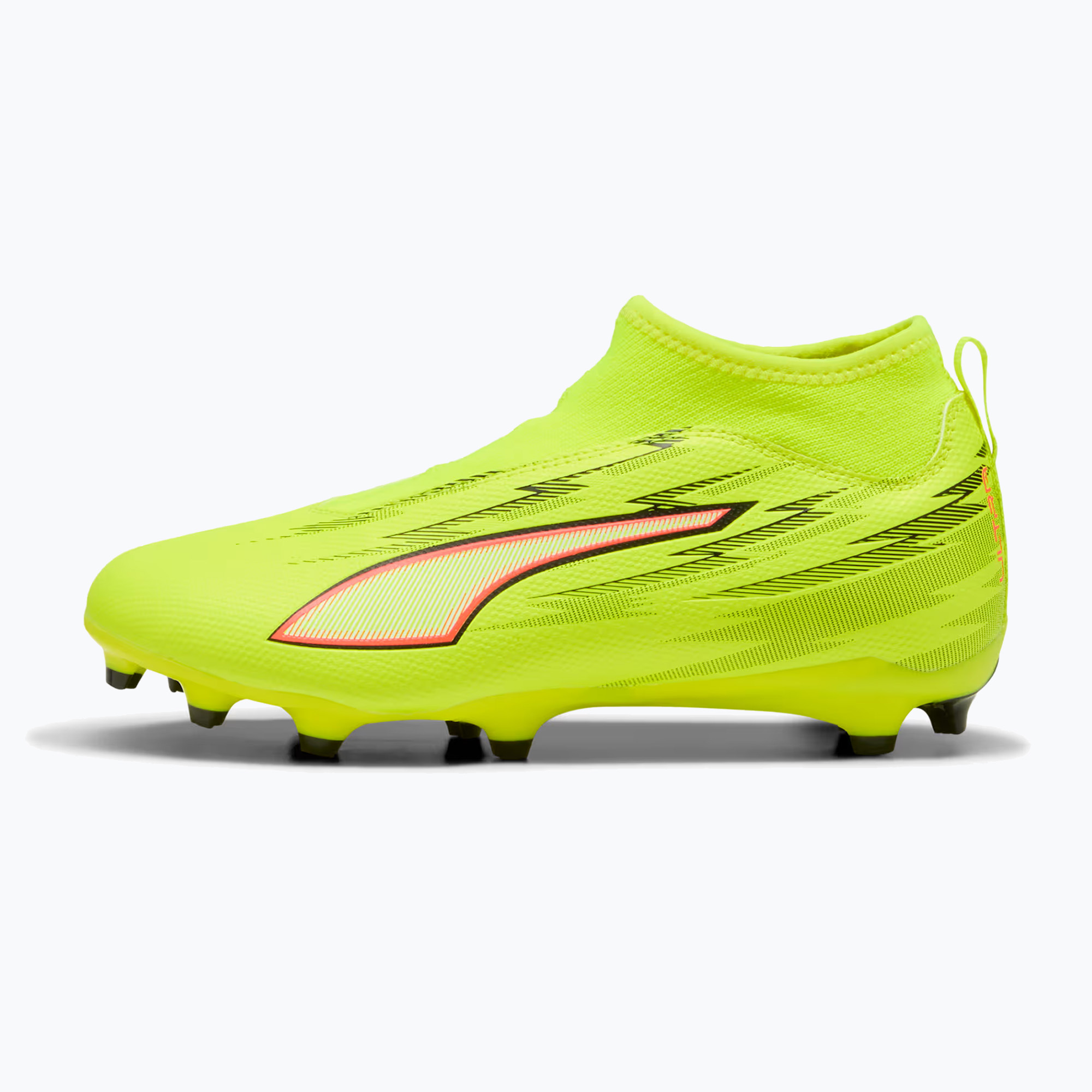 Buty piłkarskie dziecięce PUMA Ultra 6 Match+ LL FG/AG Jr yellow alert/puma black/glowing red/lime squeeze 