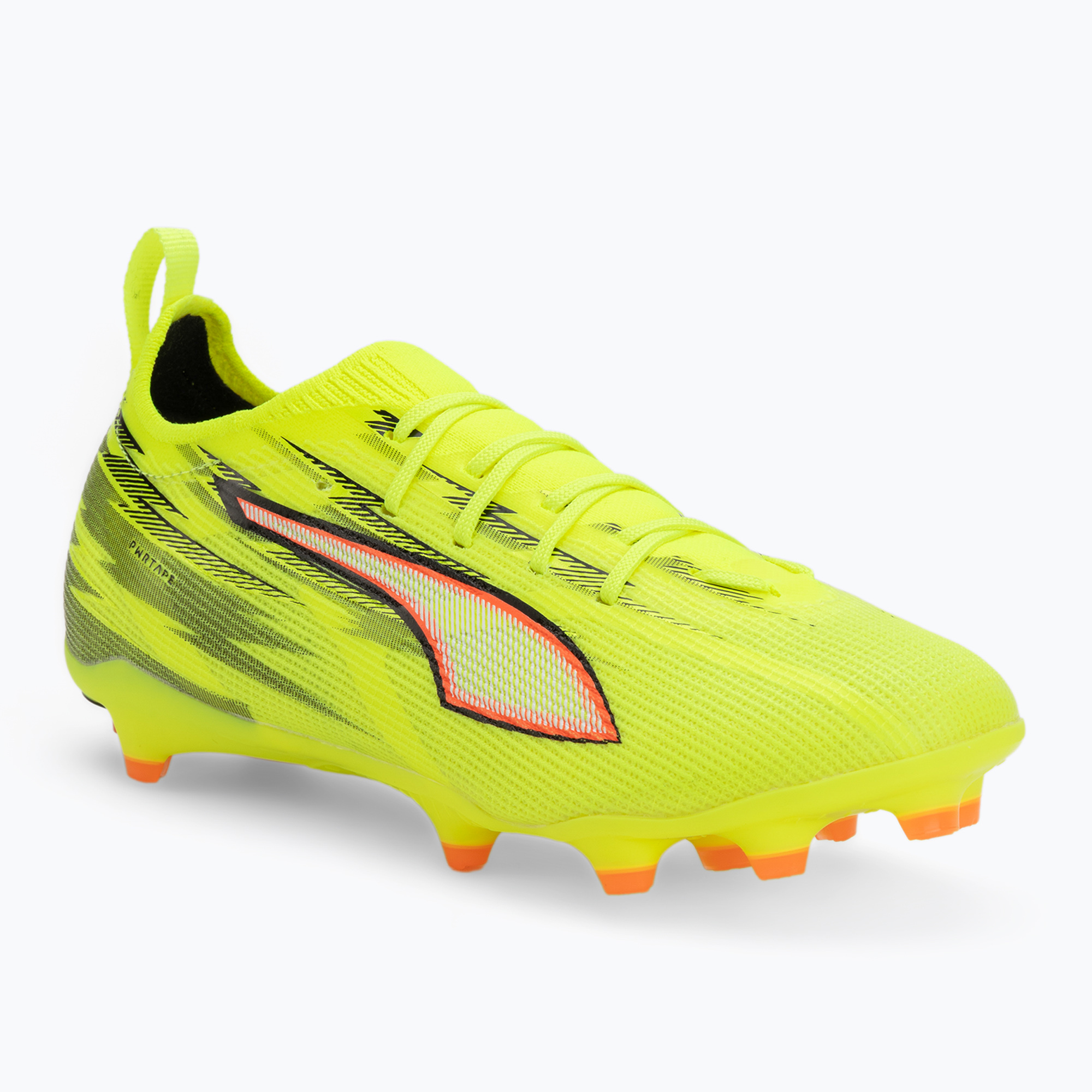 Buty piłkarskie dziecięce PUMA Ultra 6 Pro Jr FG/AG yellow alert/puma black/glowing red/lime squeeze 