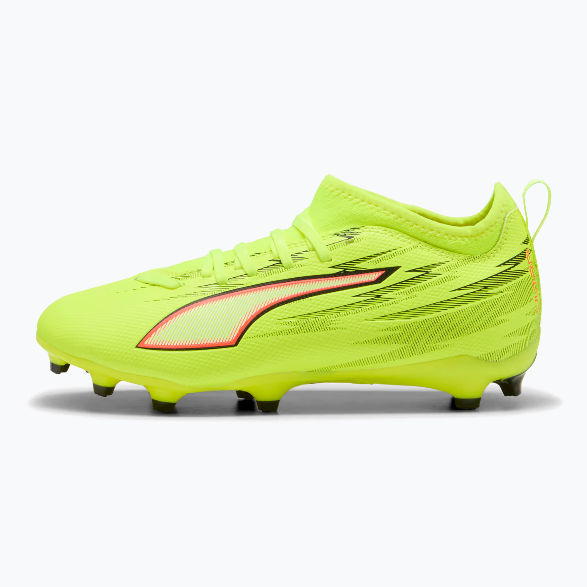 Buty piłkarskie dziecięce PUMA Ultra 6 Match FG/AG Jr yellow alert/puma black/glowing red/lime squeeze