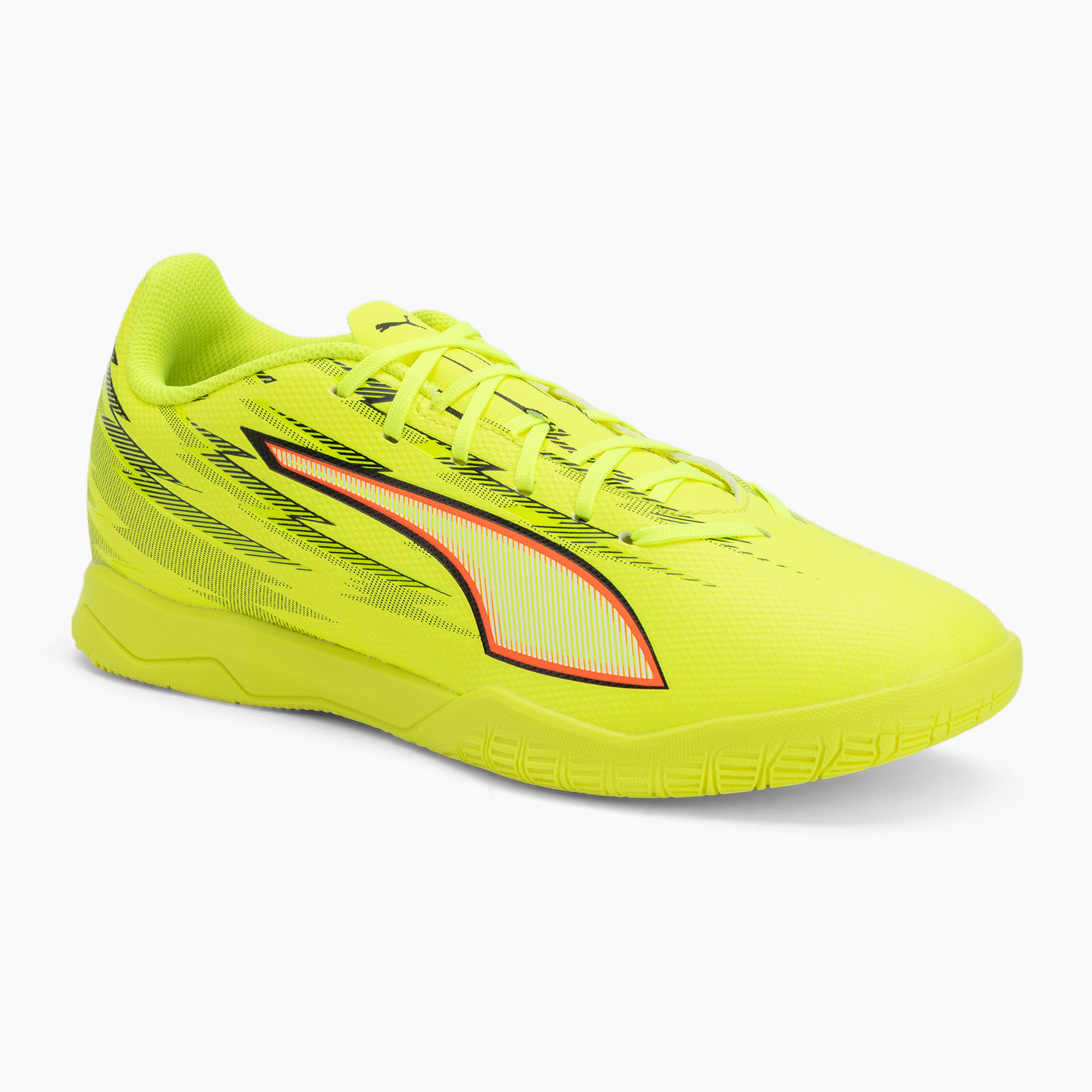 Buty piłkarskie PUMA Ultra 6 Play IT yellow alert/puma black/glowing red/lime squeeze 