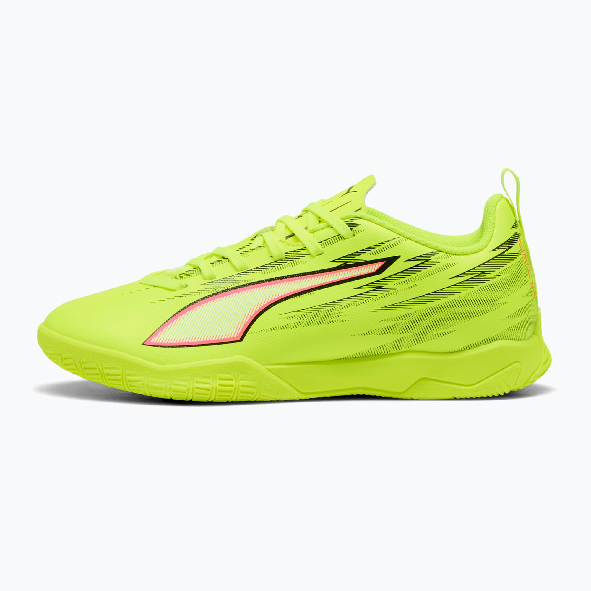 Buty piłkarskie dziecięce PUMA Ultra 6 Play IT Jr yellow alert/puma black/glowing red/lime squeeze 