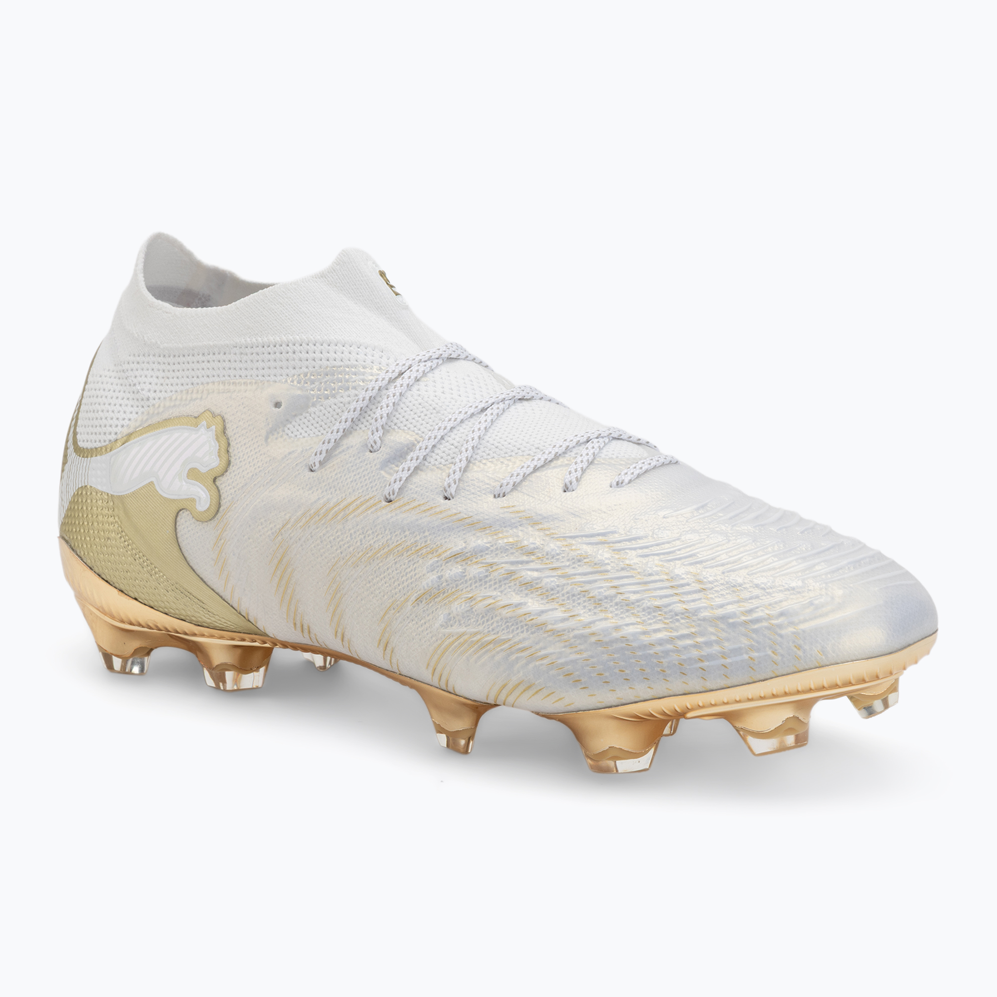 Buty piłkarskie PUMA Future 9 Ultimate FG puma white/metallic gold 