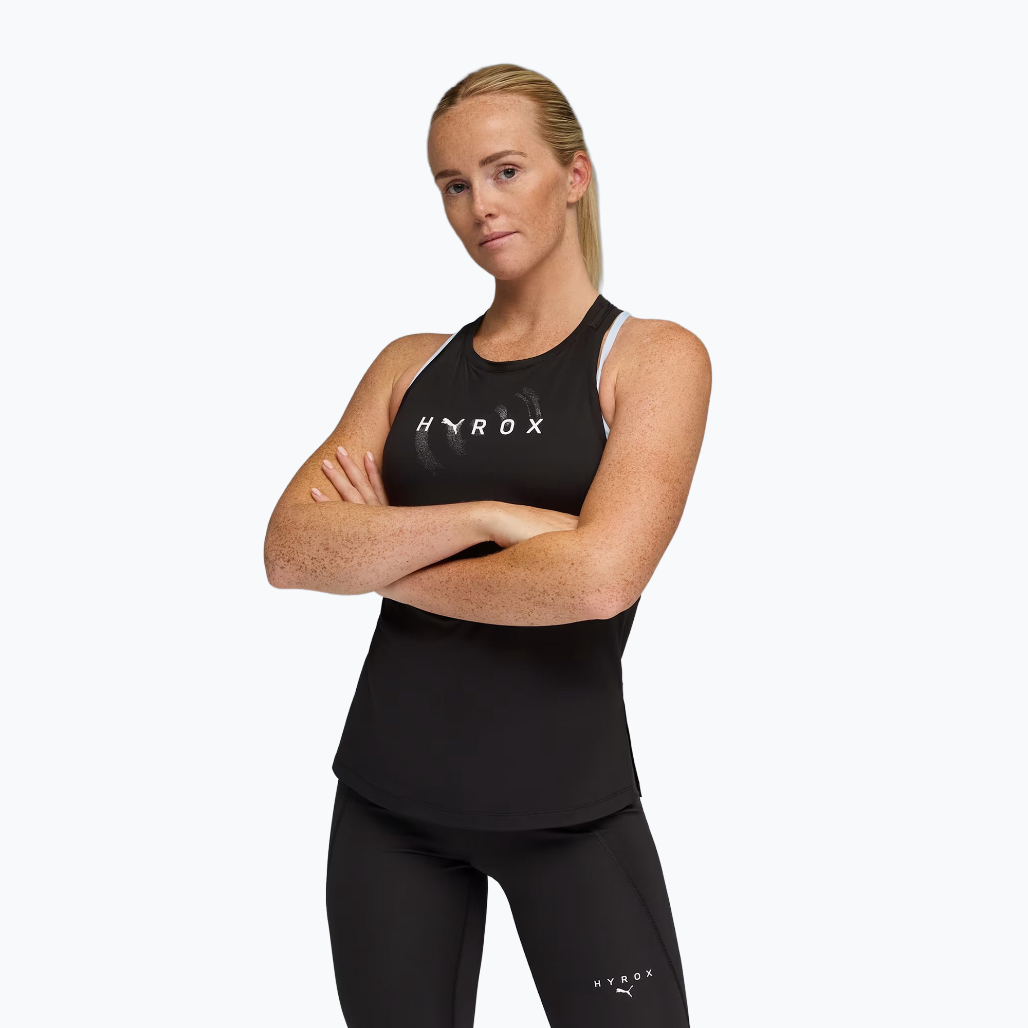 Дамска тренировъчна тениска Puma Hyrox Cloudspun Racerback Tank puma black