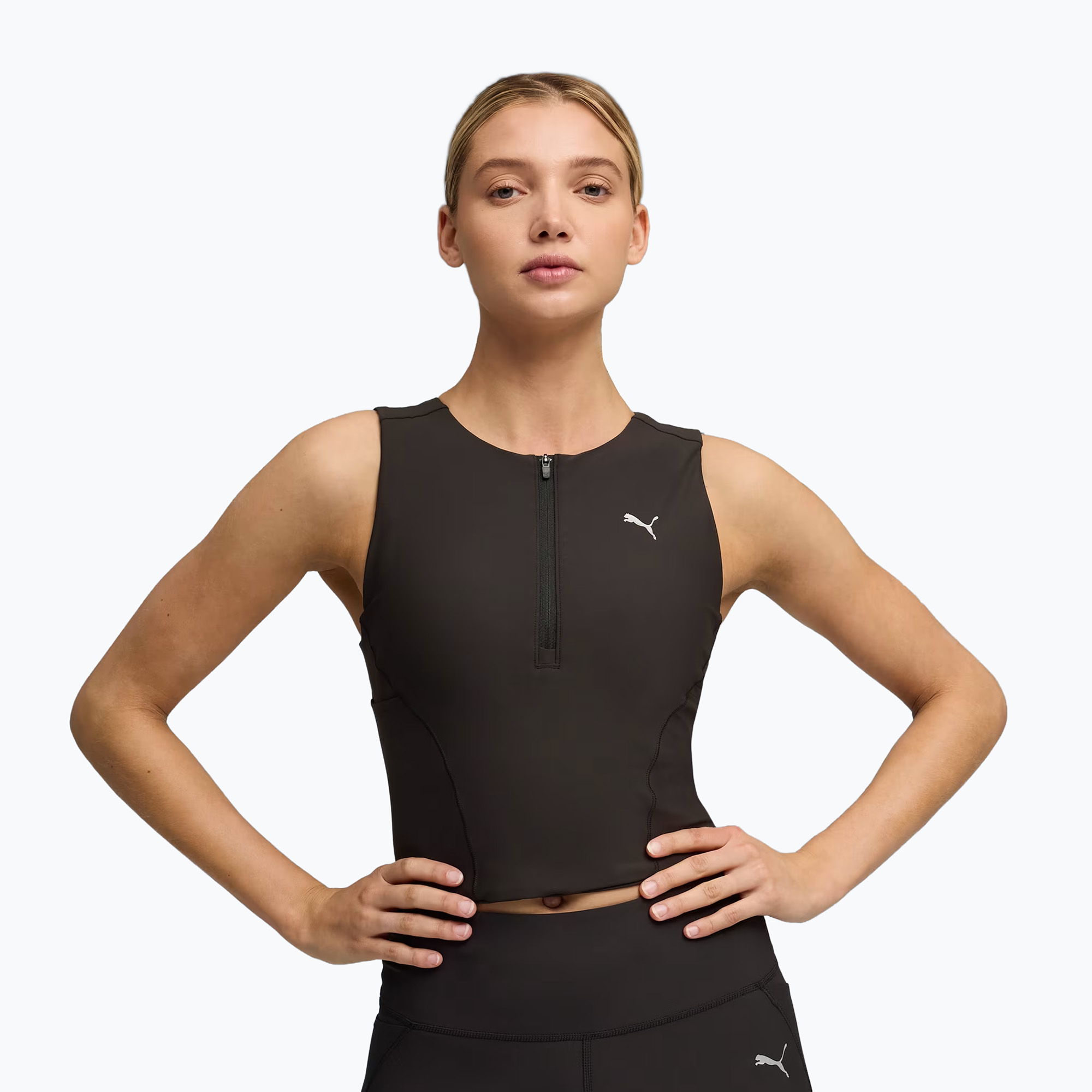 Дамски топ за бягане PUMA Run Lightstride Crop Top puma black