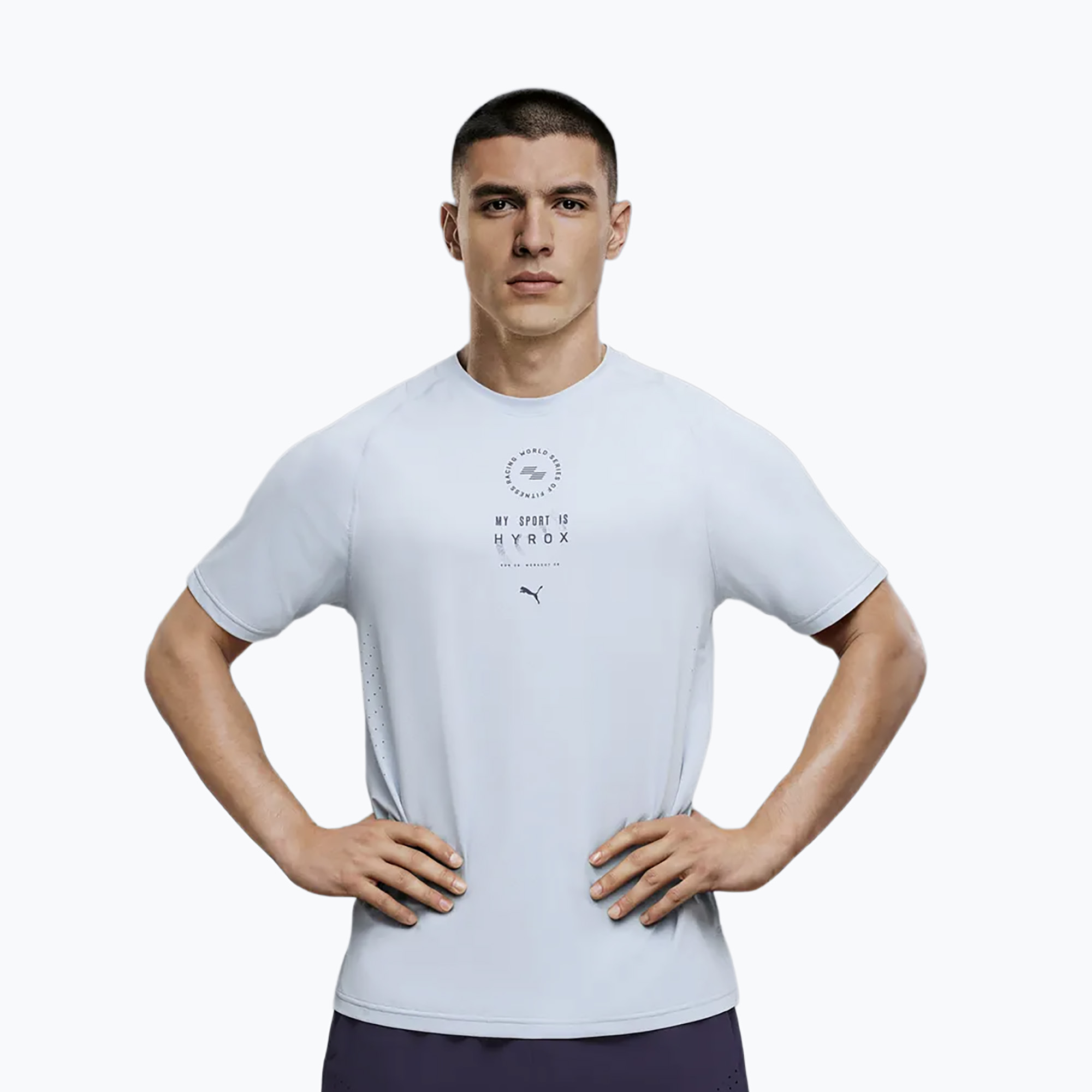 Мъжка тениска за тренировка PUMA Hyrox Dryelite Training Tee gray