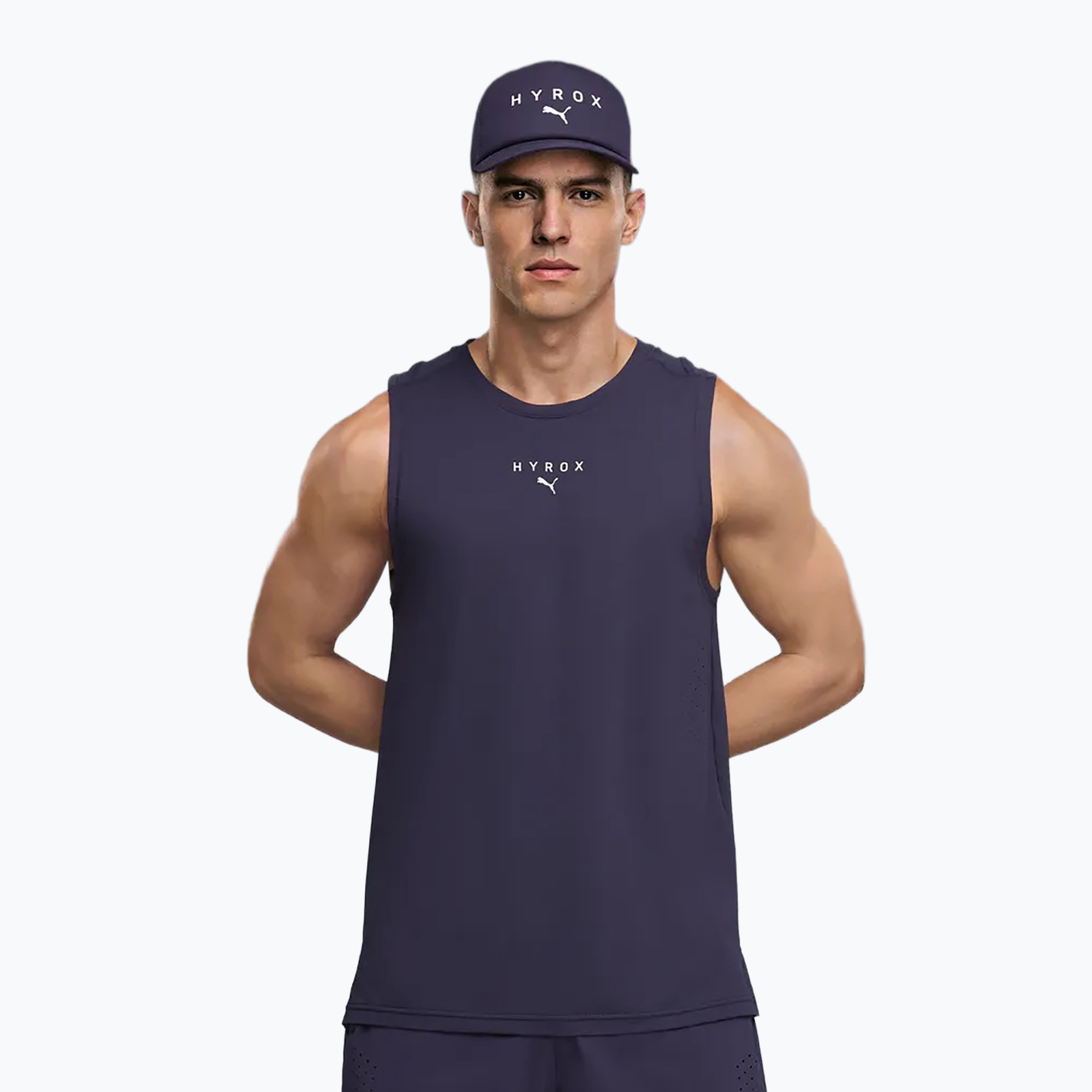 Мъжка тренировъчна тениска Puma Hyrox Dryelite Training Tank deep plum