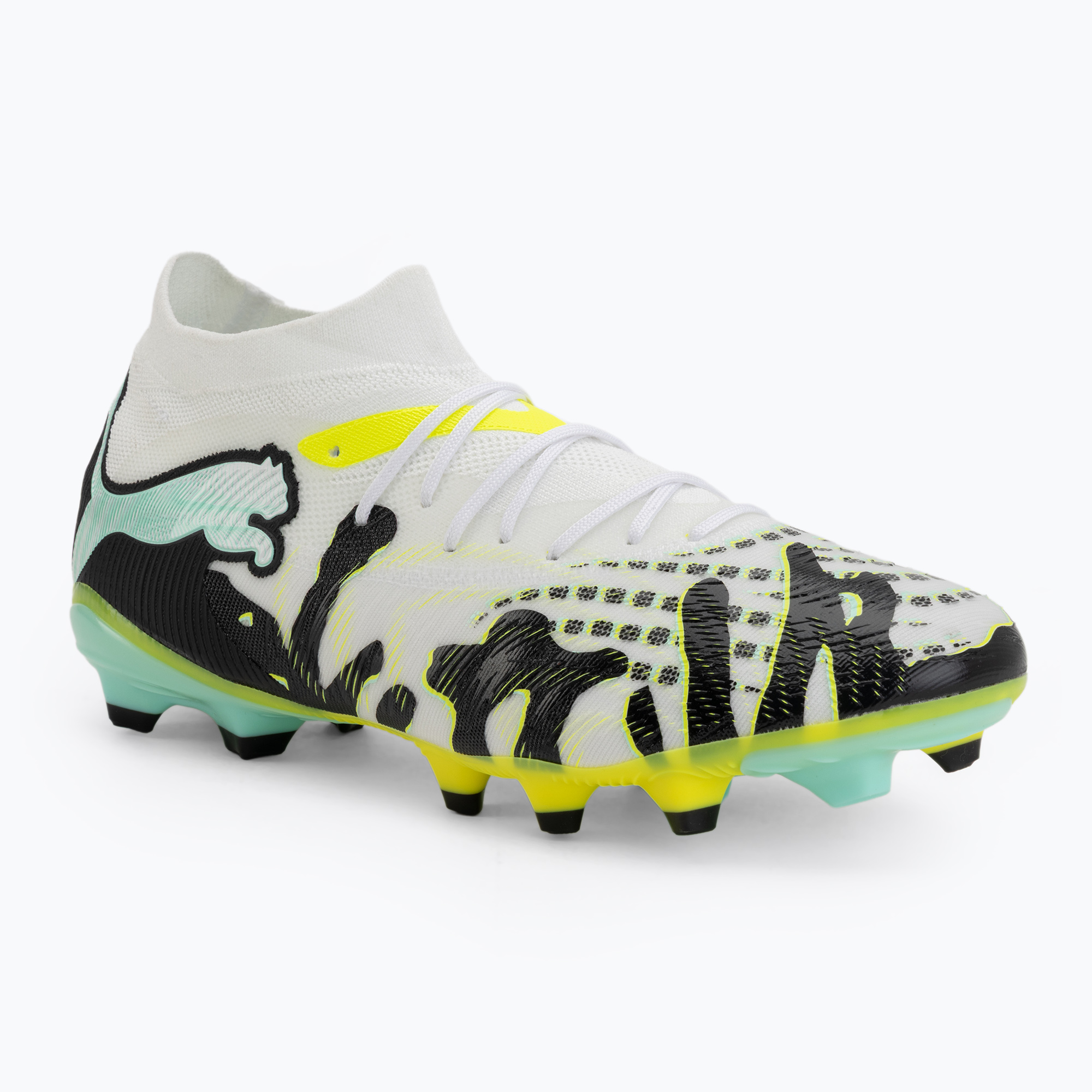 Buty piłkarskie PUMA Future 9 Match Ctivity Fg/Ag yellow alert/mint jelly/puma white/puma black