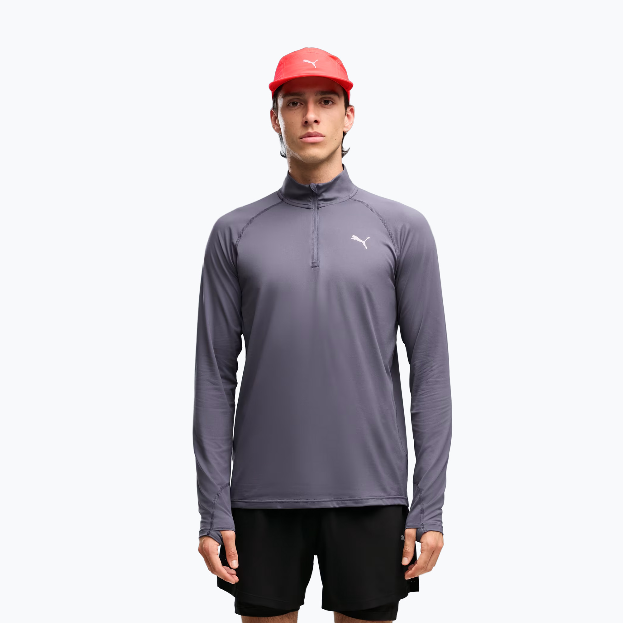 Мъжки суитшърт за бягане PUMA Run Velocity Cloudspun 1/4 Zip inky depths