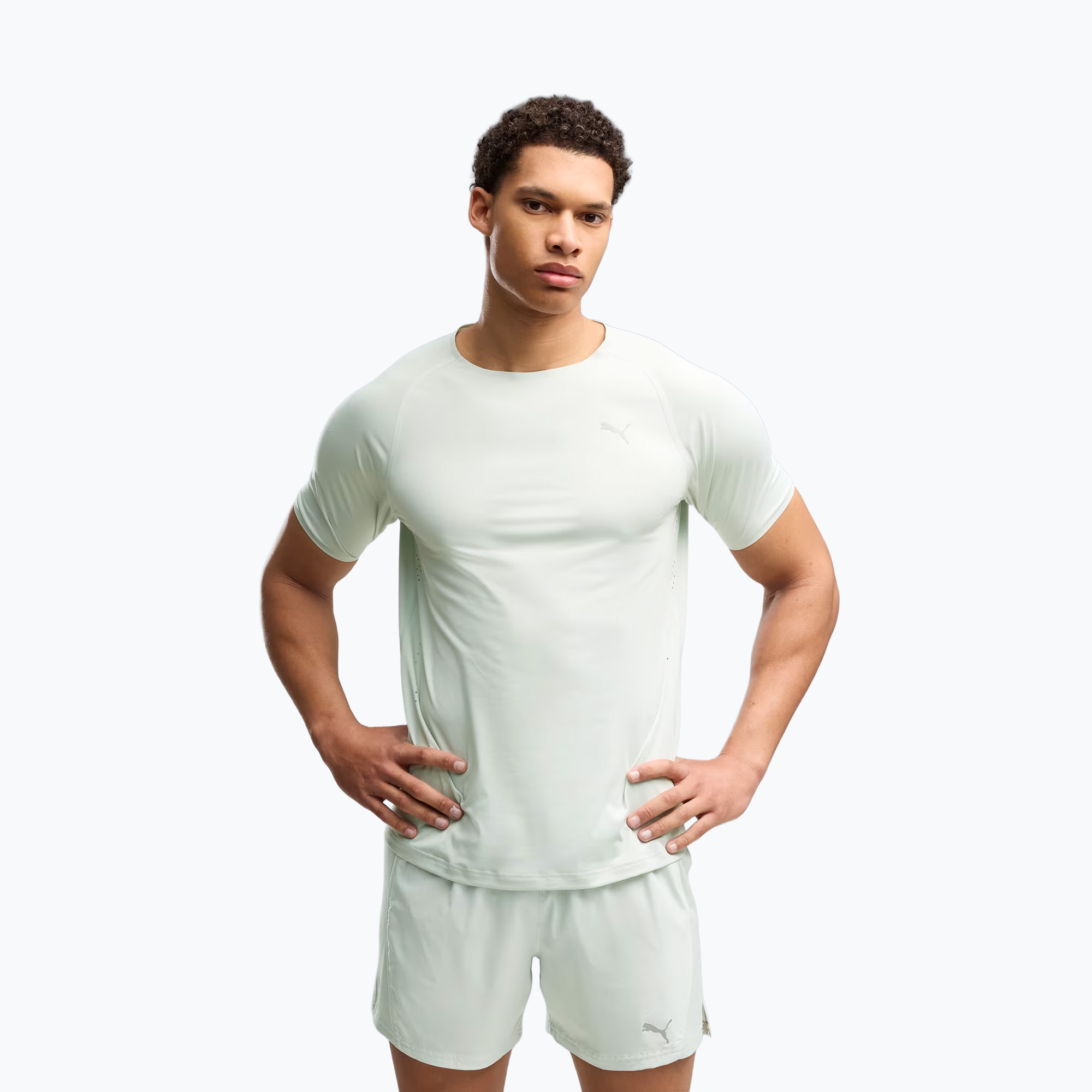 Мъжка тениска за бягане PUMA Run Cloudspun Tee creme de mint