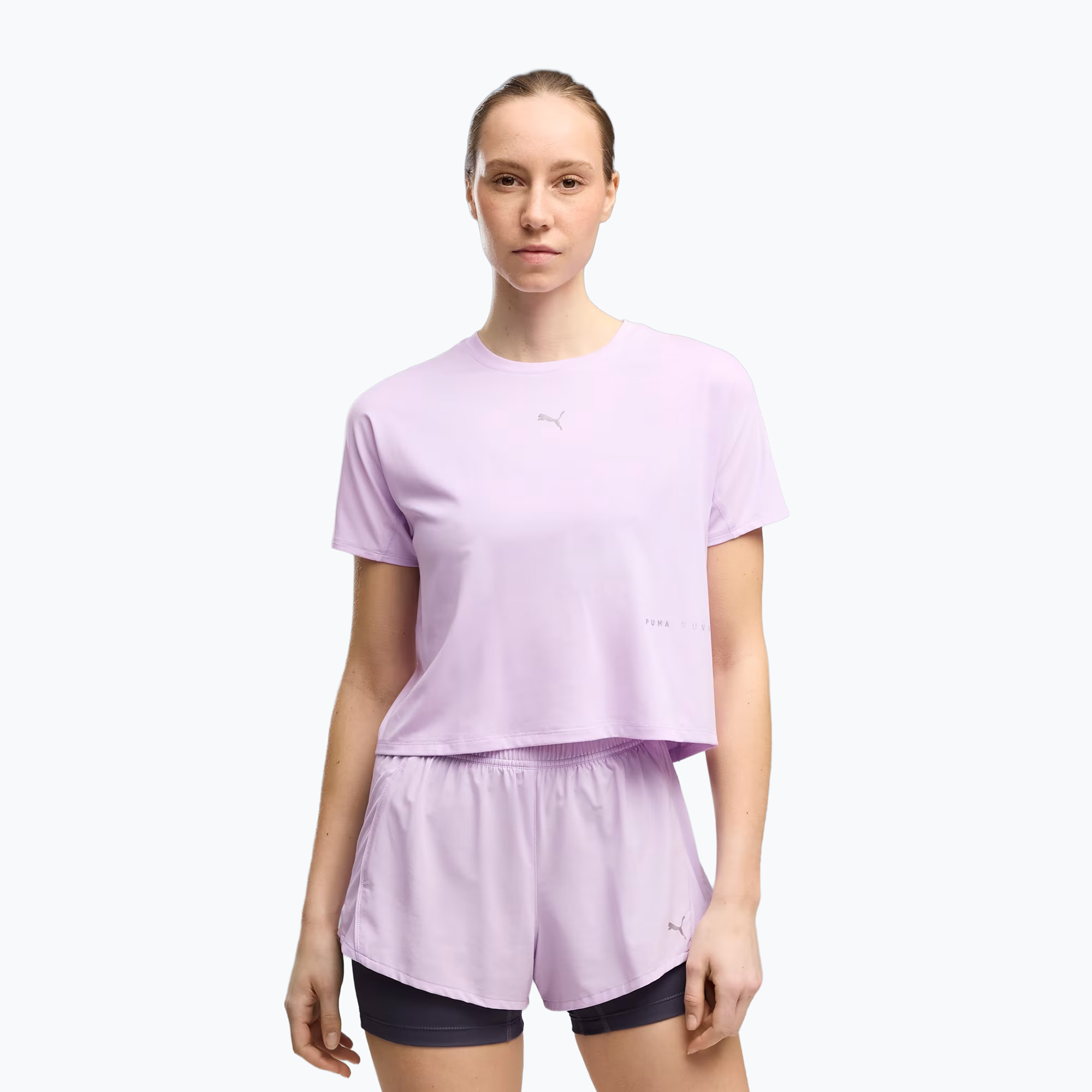 Дамска тениска за бягане PUMA Run Brightstride Cloudspun light lavender