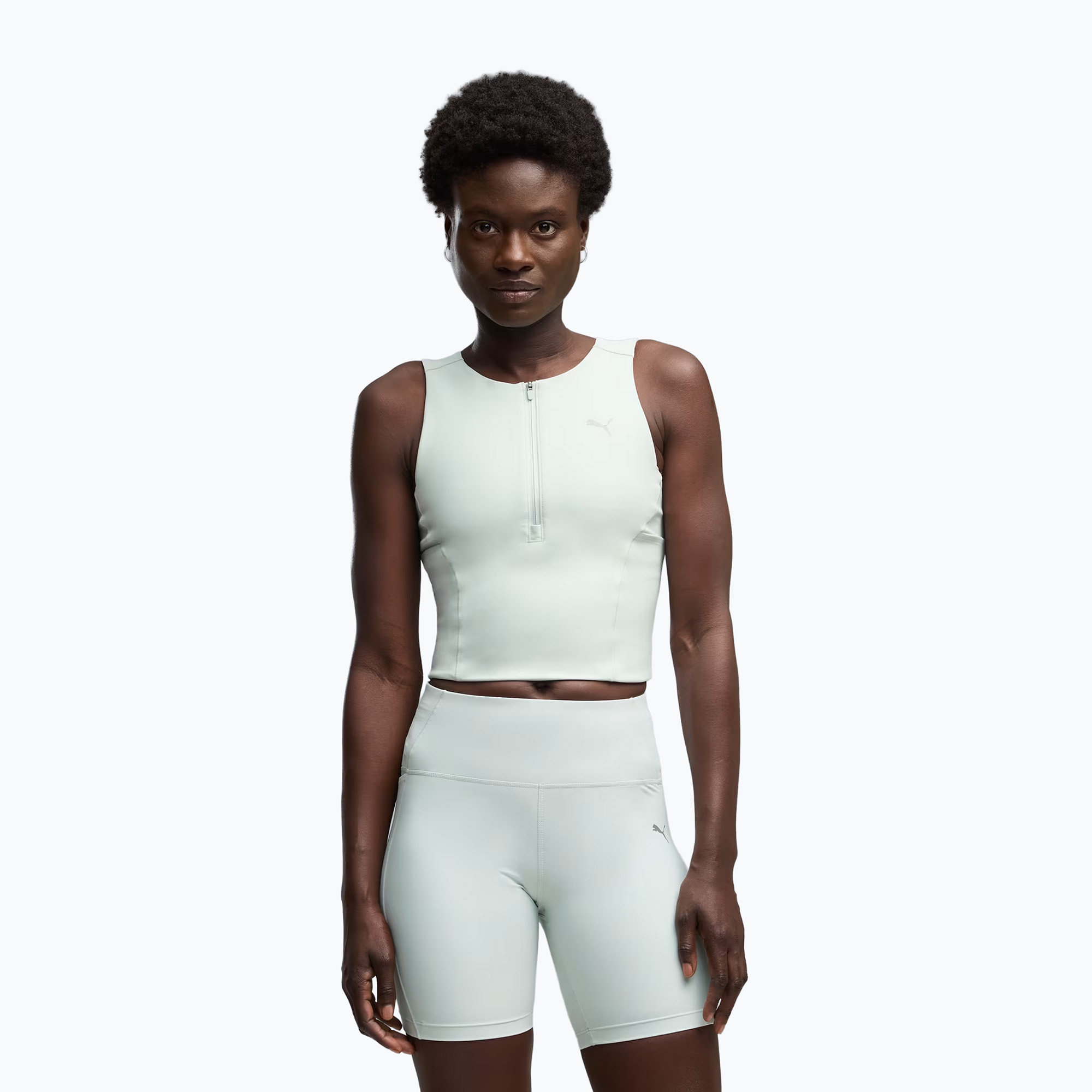 Дамски топ за бягане PUMA Run Lightstride Crop Top creme de mint
