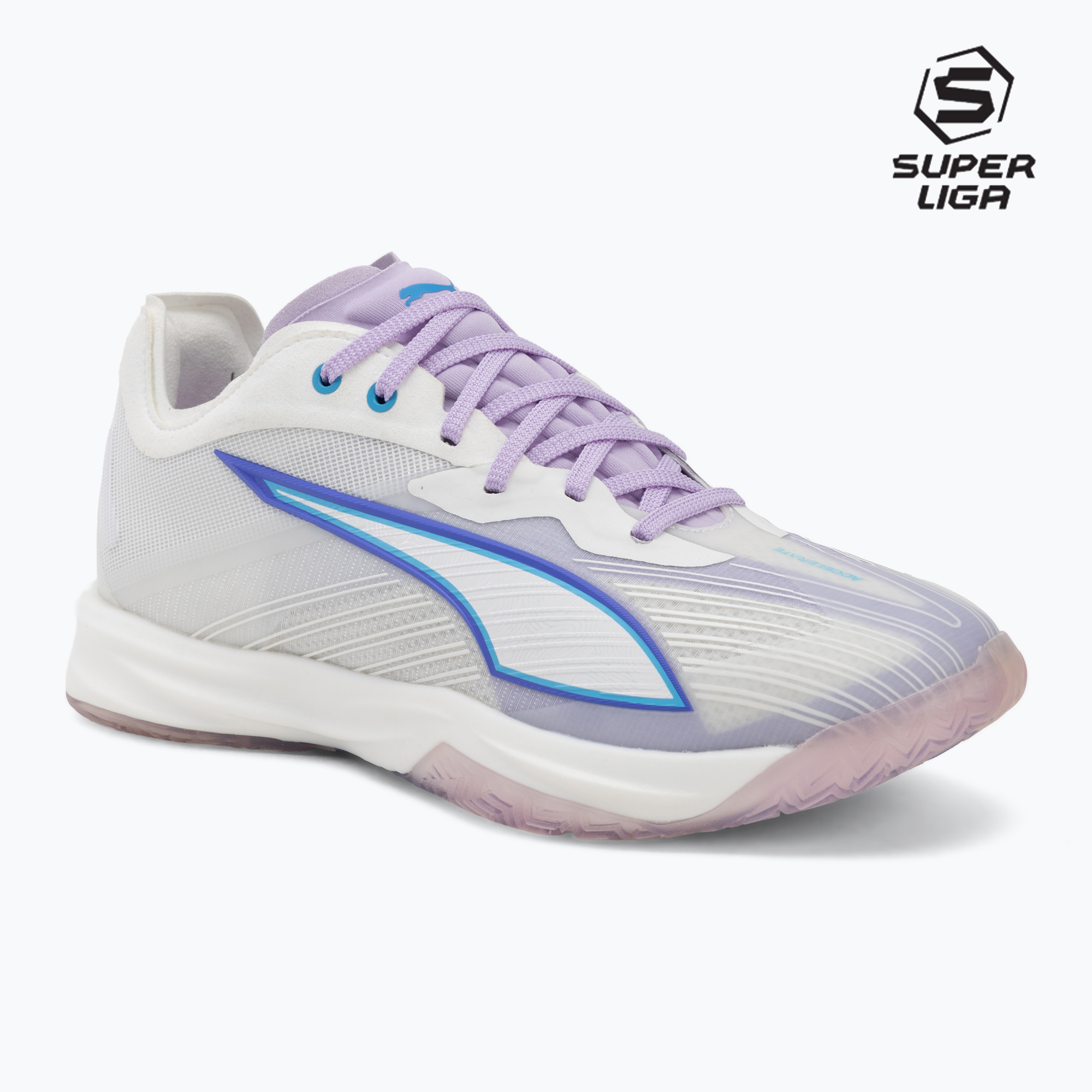 Обувки за хандбал PUMA Accelerate Nitro SQD 5 puma white/royal sapphire/light lavender