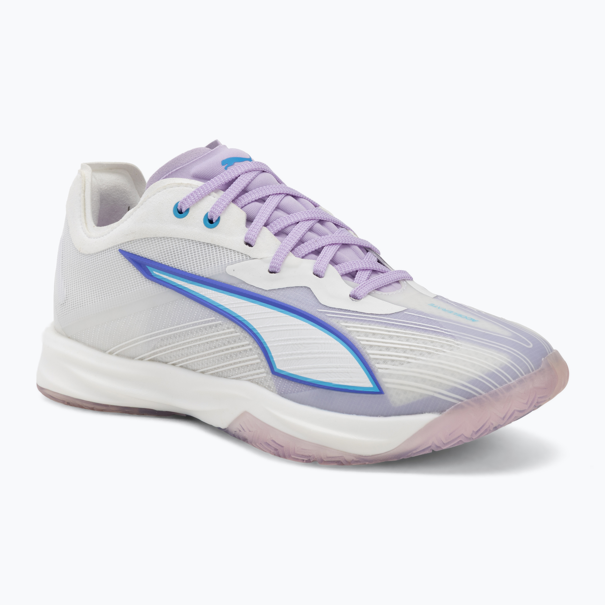 Házenkářské boty PUMA Accelerate Nitro SQD 5 puma white/royal sapphire/light lavender