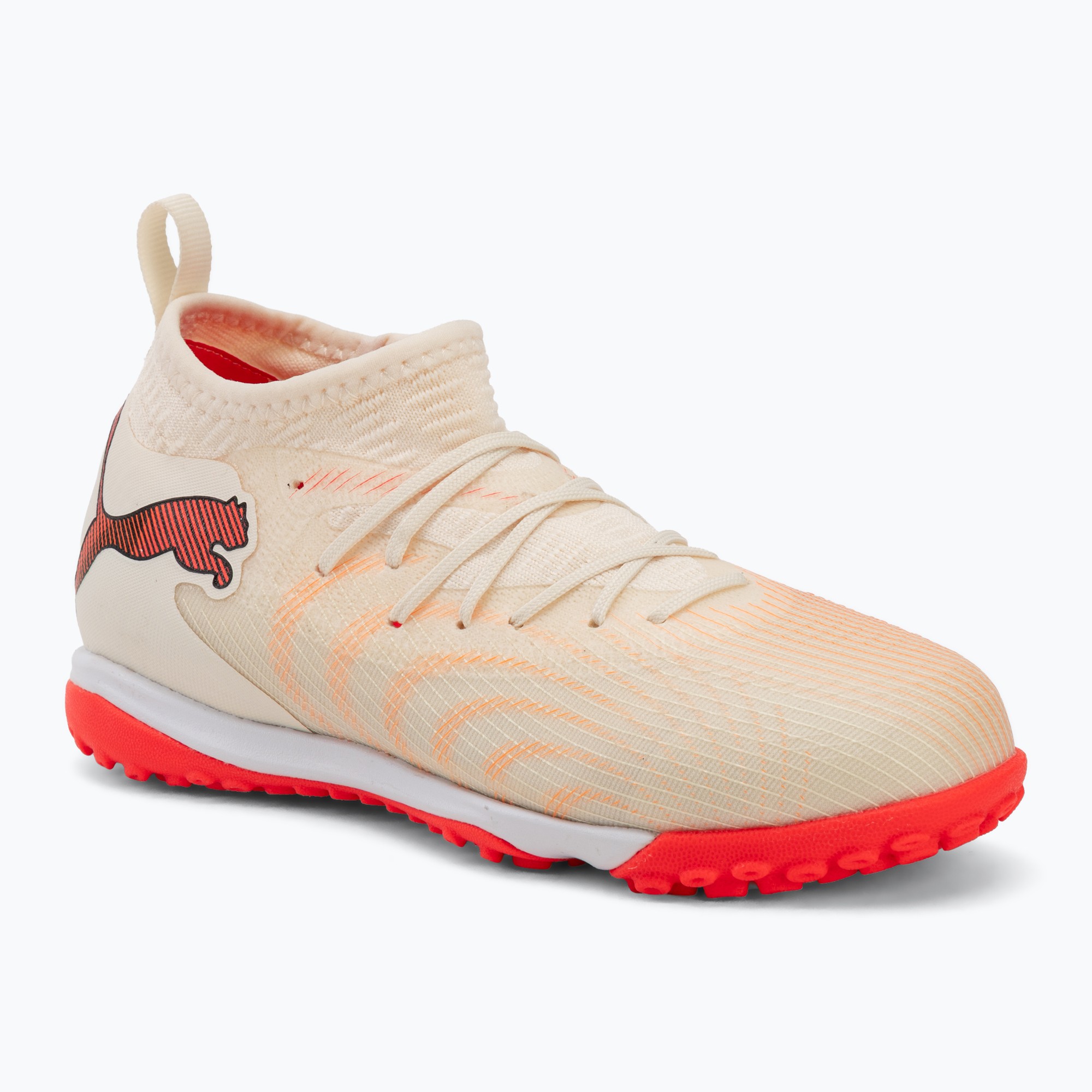 Детски футболни обувки PUMA Future 9 Match TT  Mid Jr sugared almond/puma white/ultra red/puma black