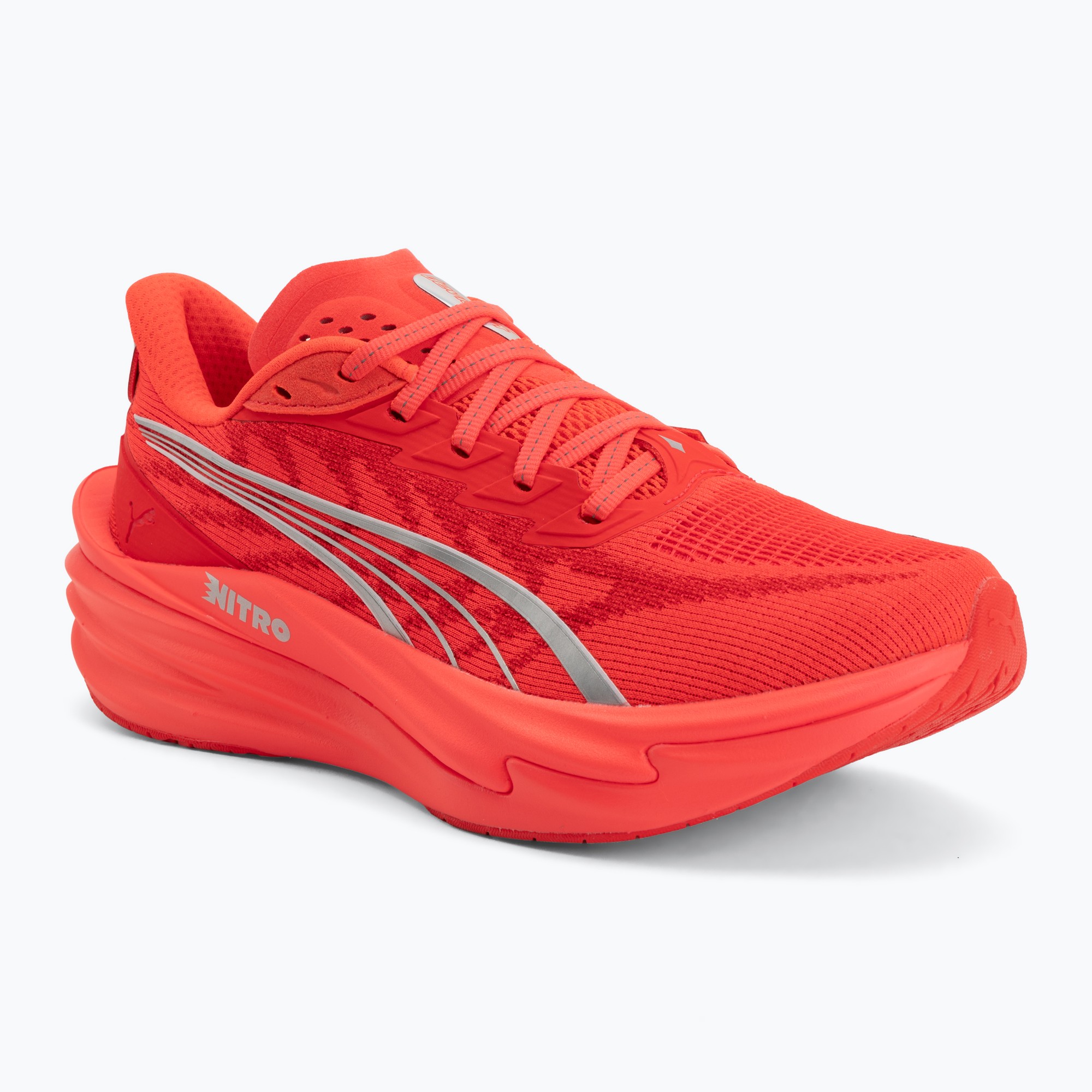 Buty do biegania damskie PUMA Deviate Nitro 4 ultra red/puma silver