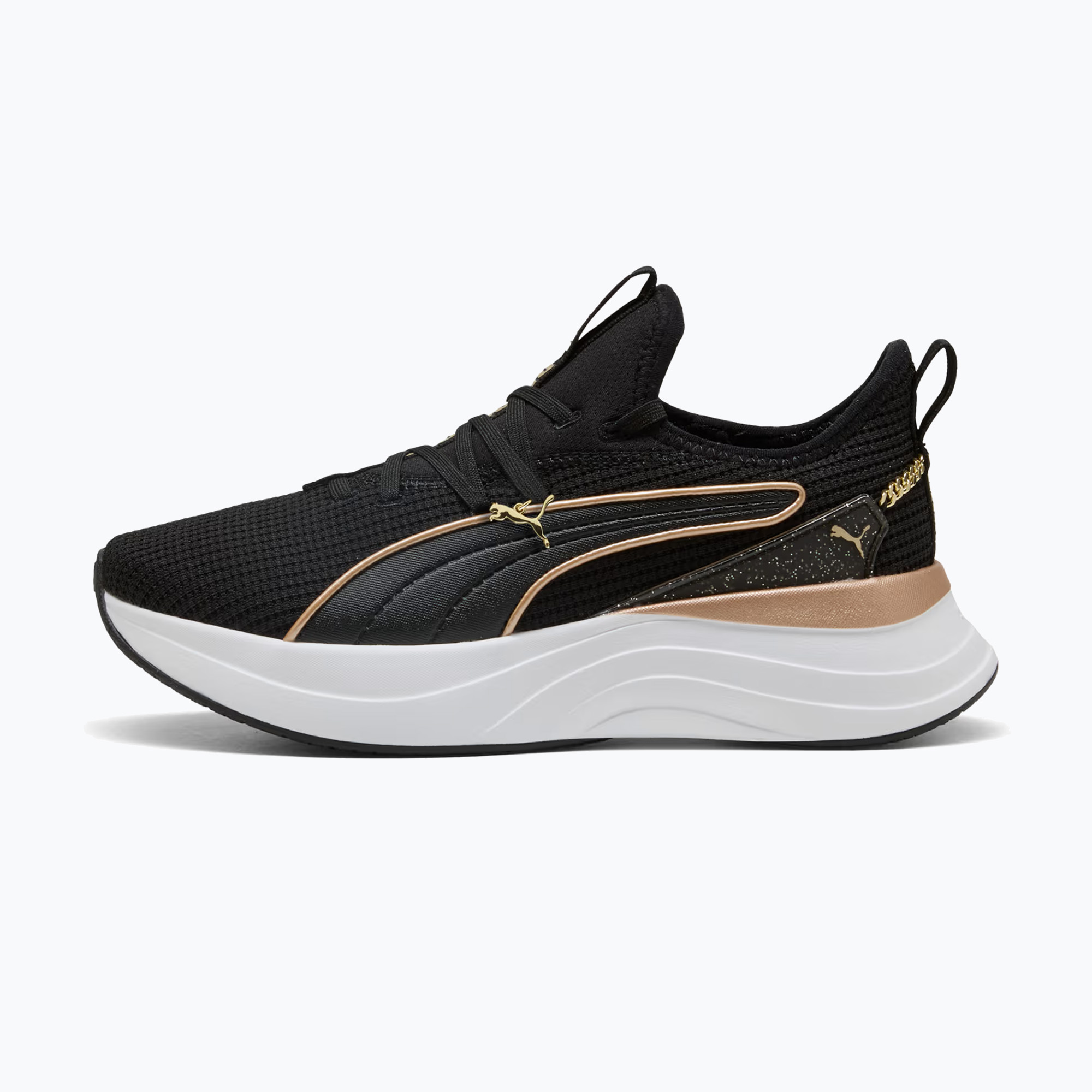 Дамски обувки PUMA Softride Sabrina Polished Chrome puma black/puma white/puma gold