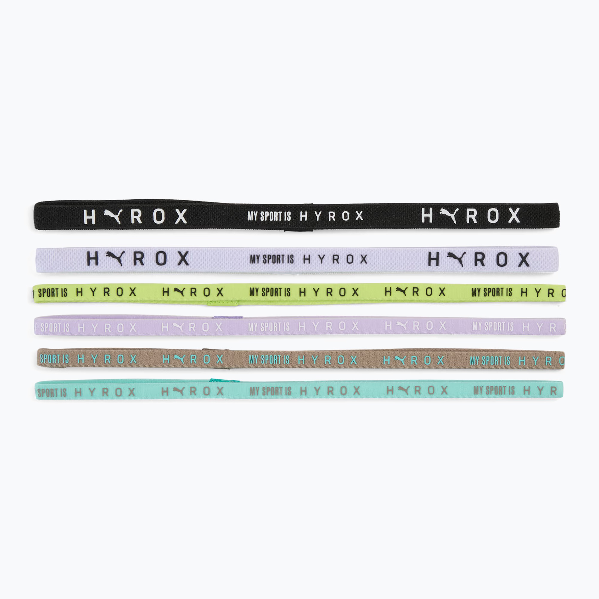 Ленти за глава Puma Hyrox Hairbands 6 szt. black