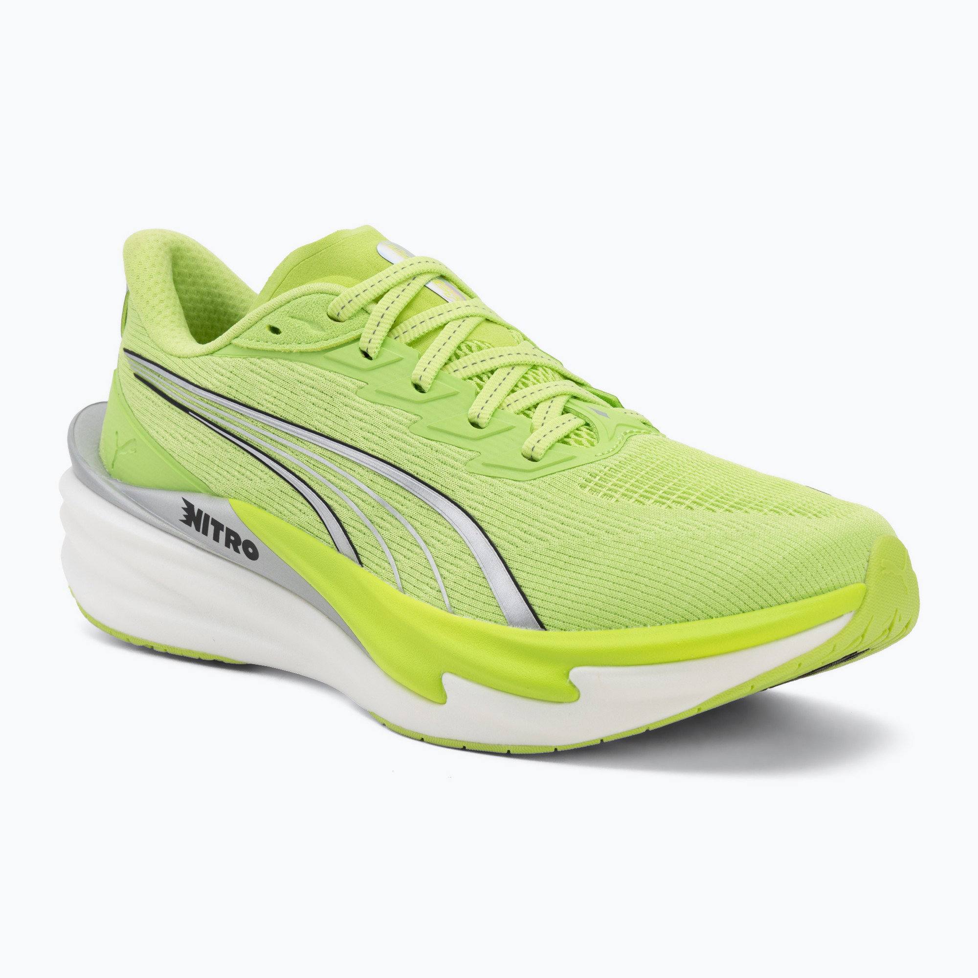 Дамски обувки за бягане PUMA Deviate Nitro 4 sunny lime/puma silver