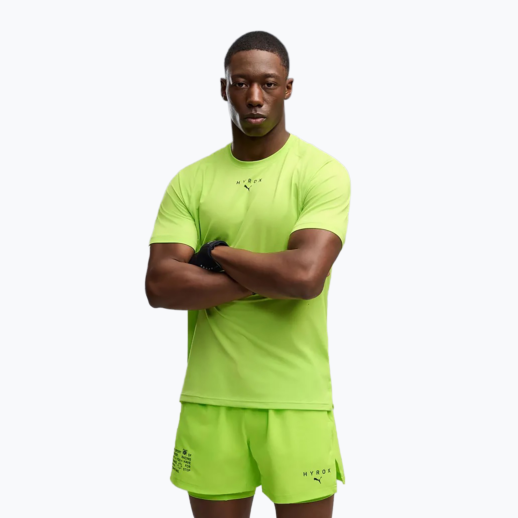 Мъжка тренировъчна тениска Puma Hyrox Pwrmode sunny lime
