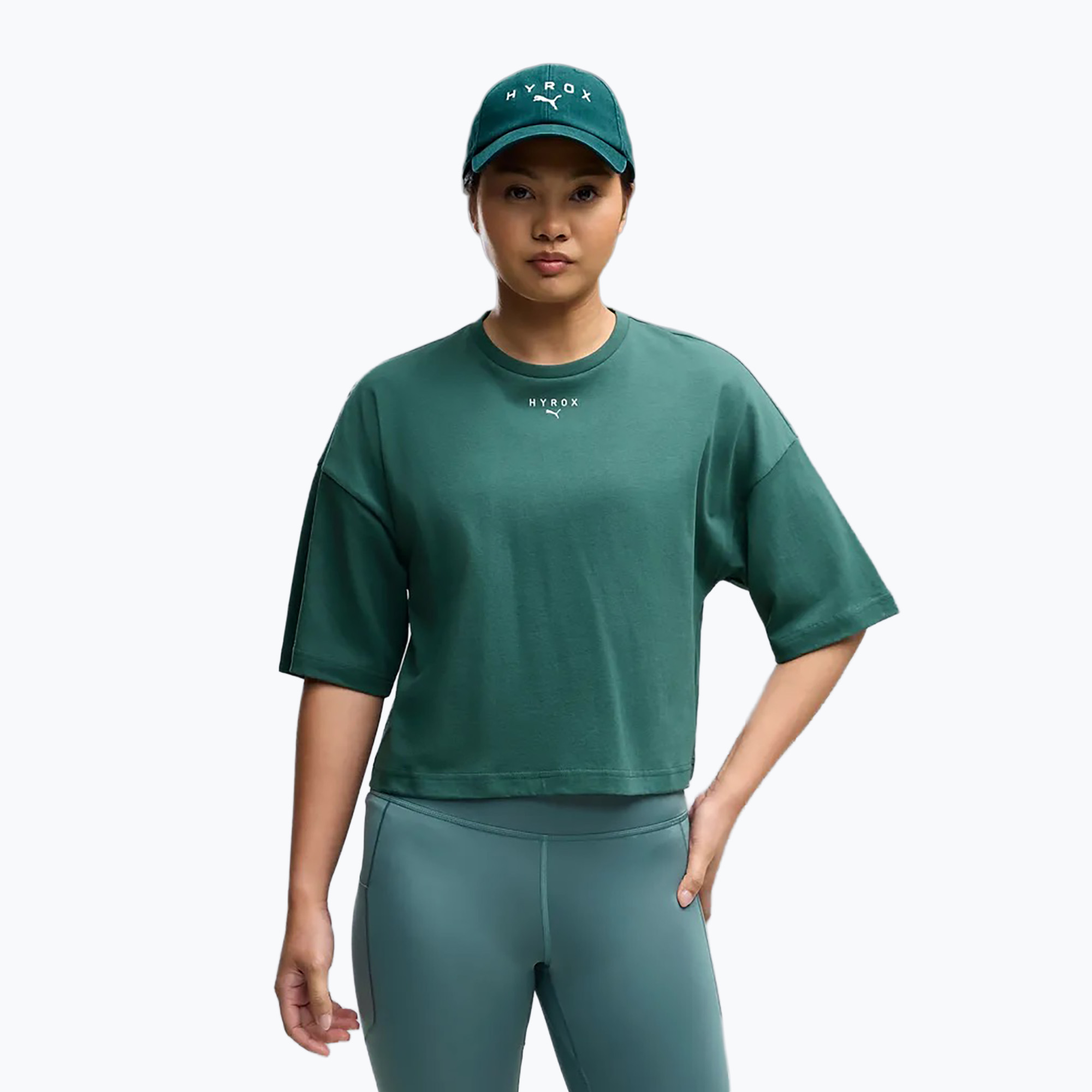 Дамска тренировъчна тениска Puma Hyrox Cropped Lifestyle herb garden