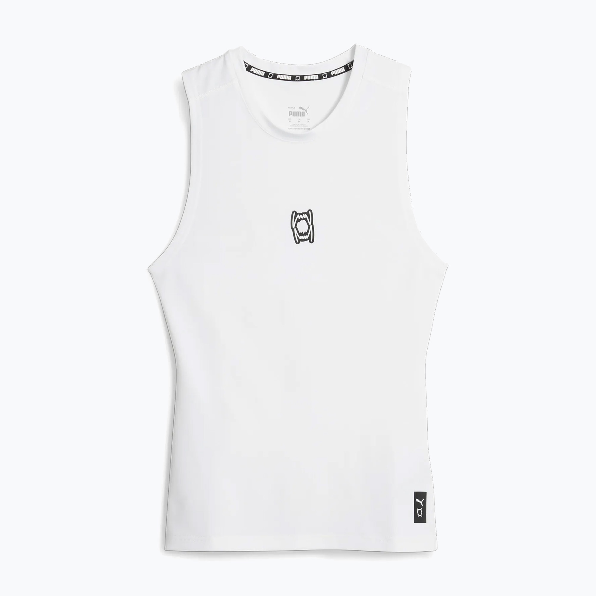 Koszulka koszykarska męska PUMA Hoops Team Slvs Baselayer puma white 
